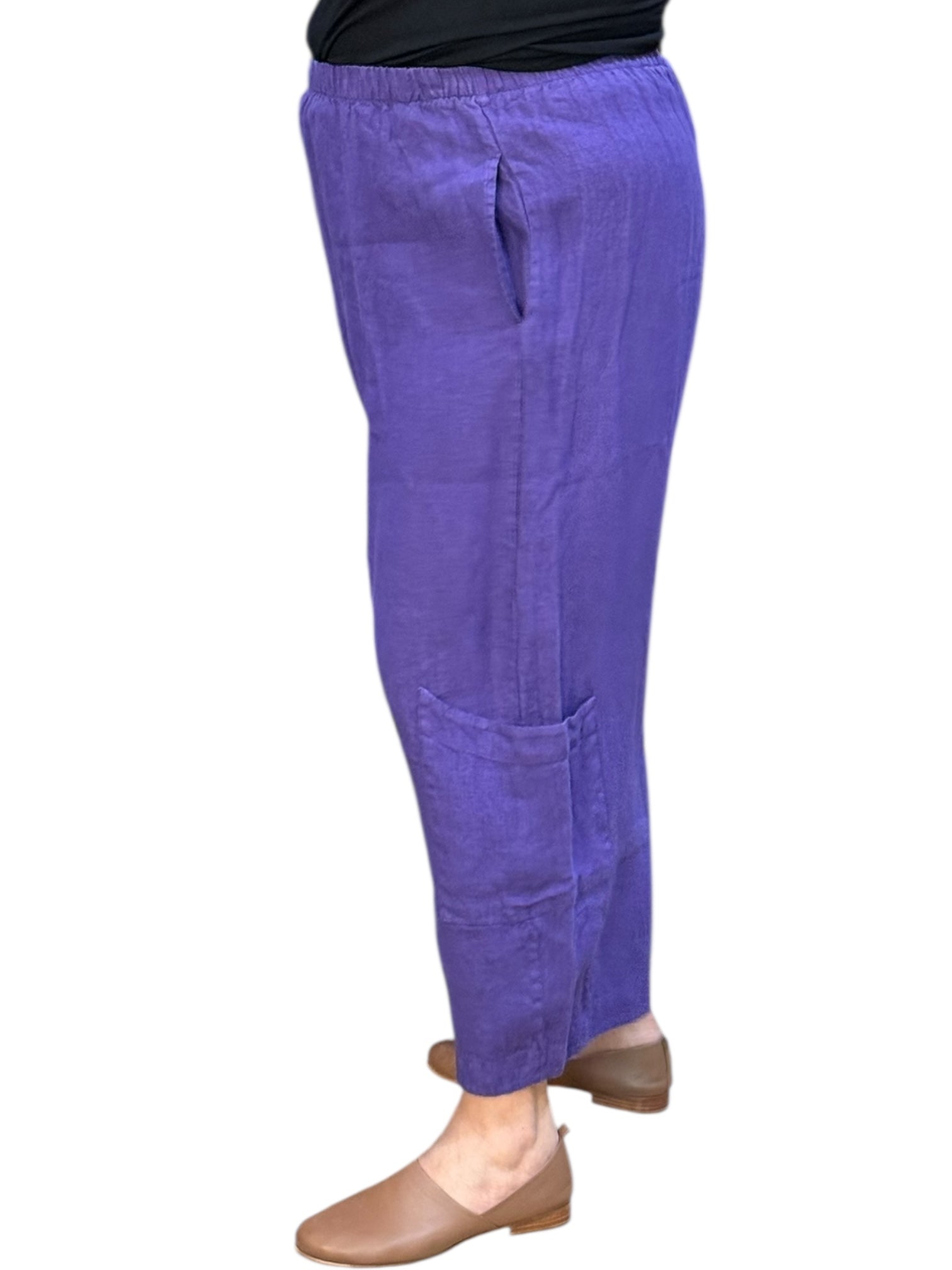 Verbena Spring 2026 Bryn Walker Linen Casbah Pants IN STOCK by Bryn Walker – Handmade ethical Pants from sariKNOTsari using upcycled silk. Designed in Canada for travel and slow fashion, loved from Toronto to LA to Sydney.