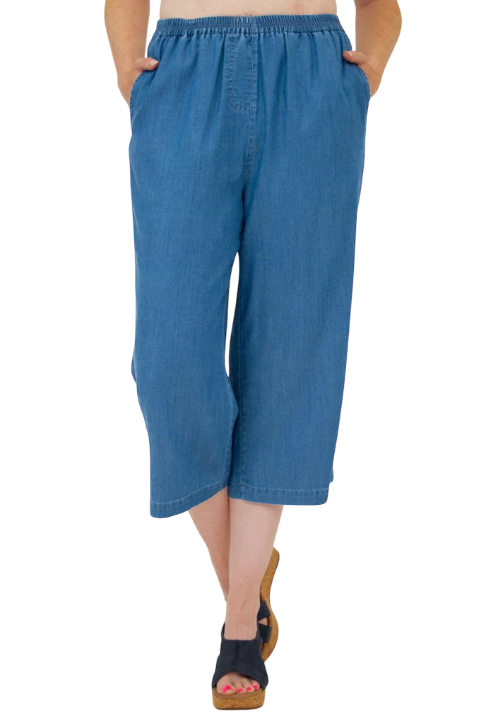 Jamie Tencel Denim Capri Pant