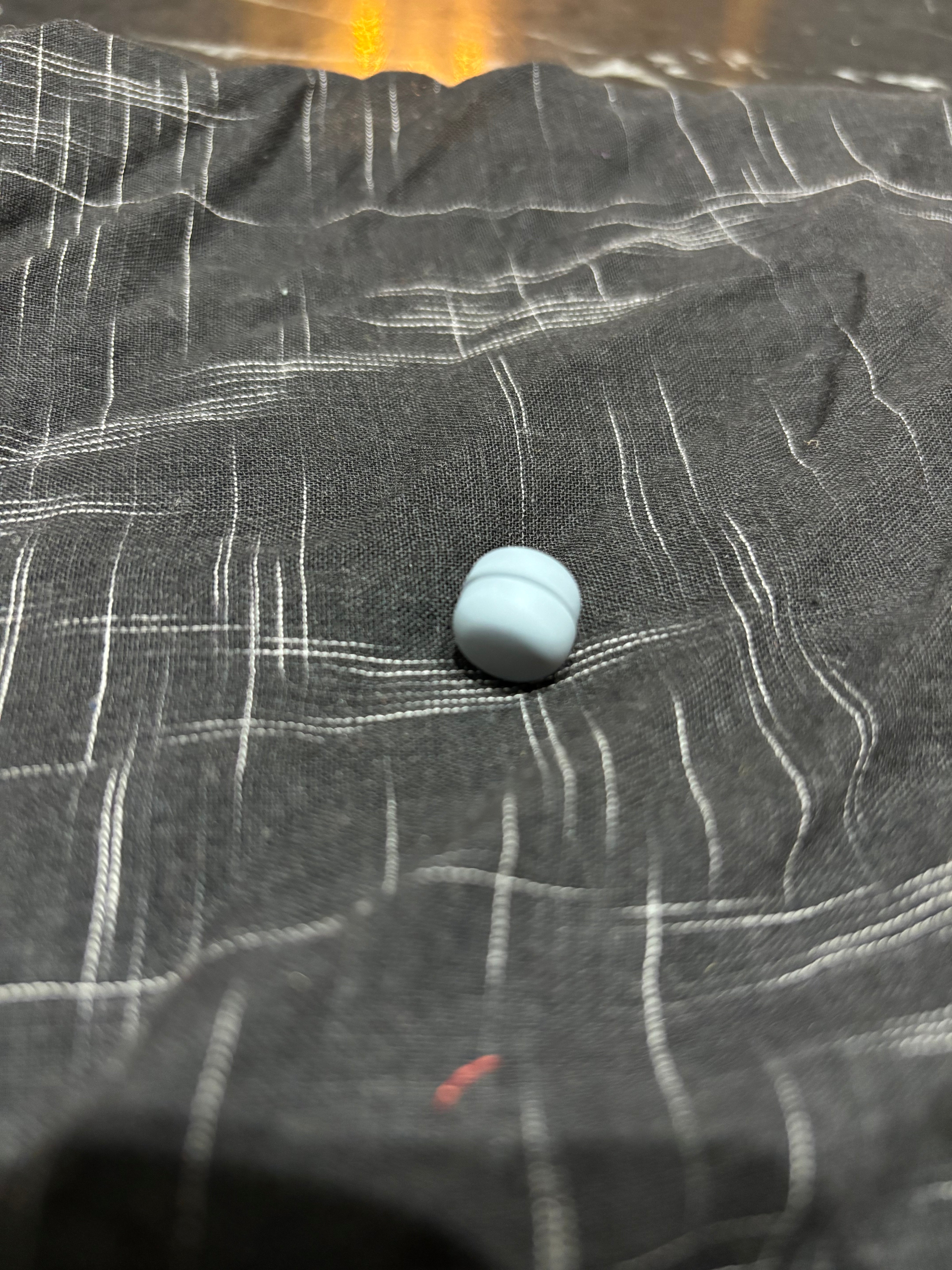 Luxurious Grey Simple Magnetic Button by Magnet – Handmade ethical Brooch from sariKNOTsari using upcycled silk. Designed in Canada for travel and slow fashion, loved from Toronto to LA to Sydney. Featuring Zsiska, Bryn Walker and Artisan Leather coats by Rejean Pepin, Pepin designs