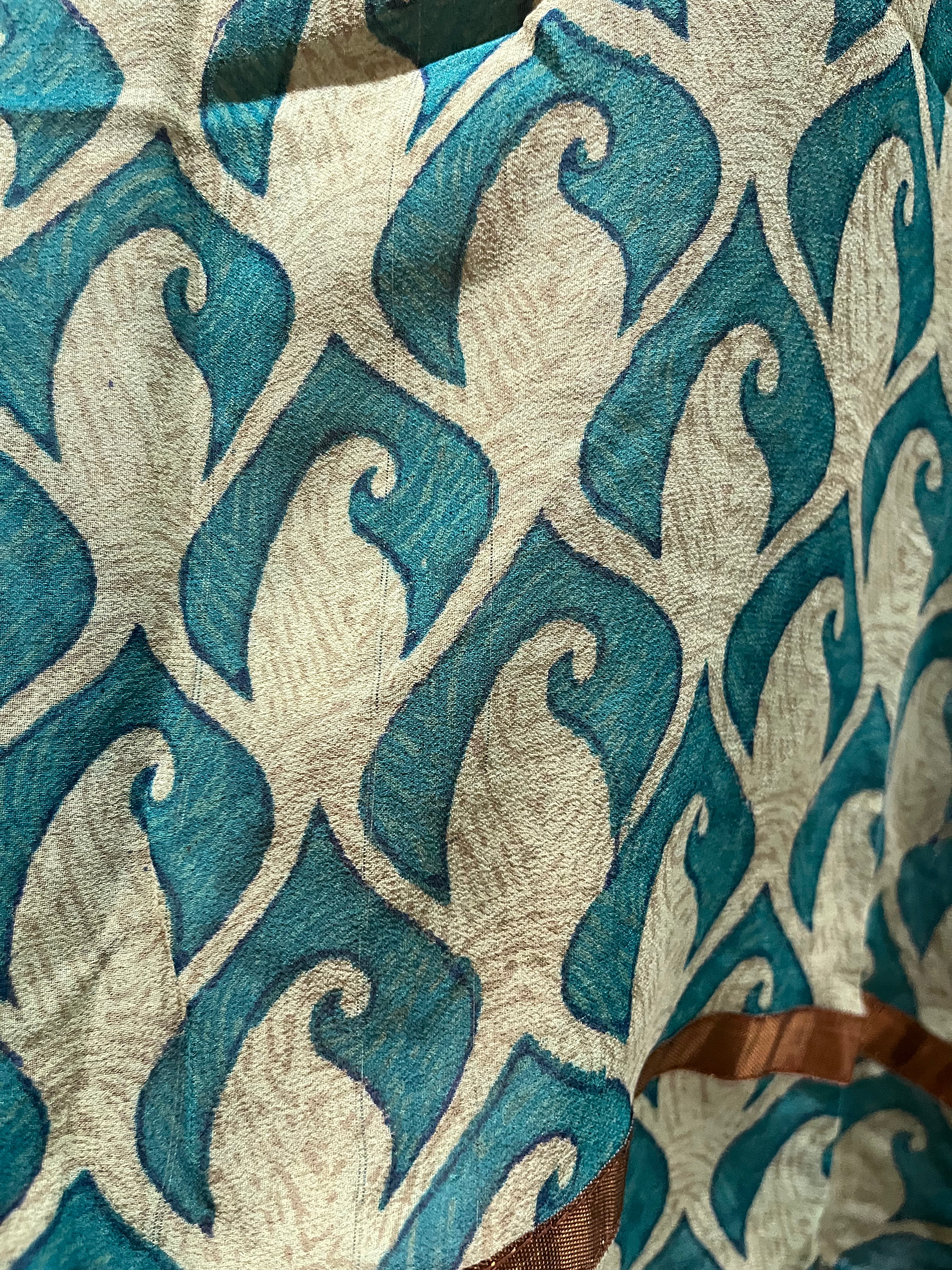 PRG7260 Sheer Wabi Sabi Pure Silk Capelet Poncho