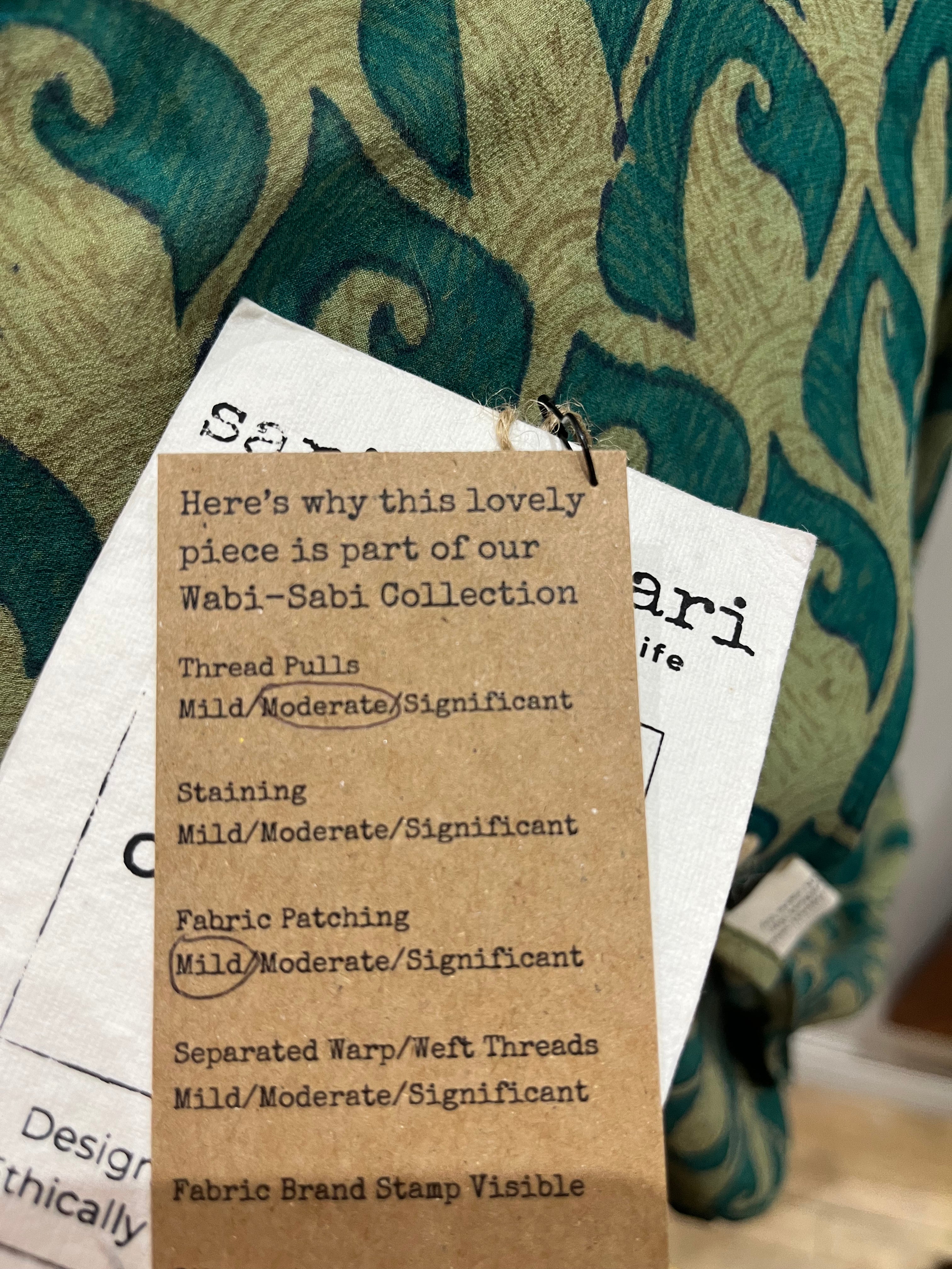 PRG7260 Sheer Wabi Sabi Pure Silk Capelet Poncho