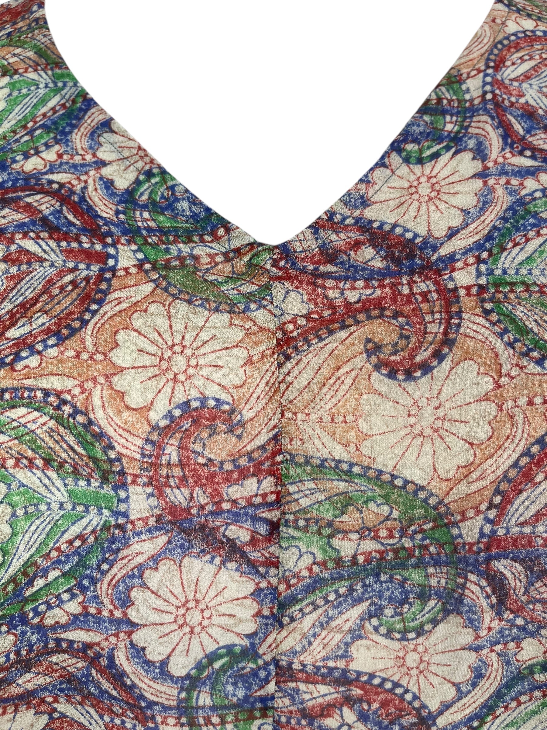 PRG8113 Sheer Avatar Pure Silk Waterfall Top