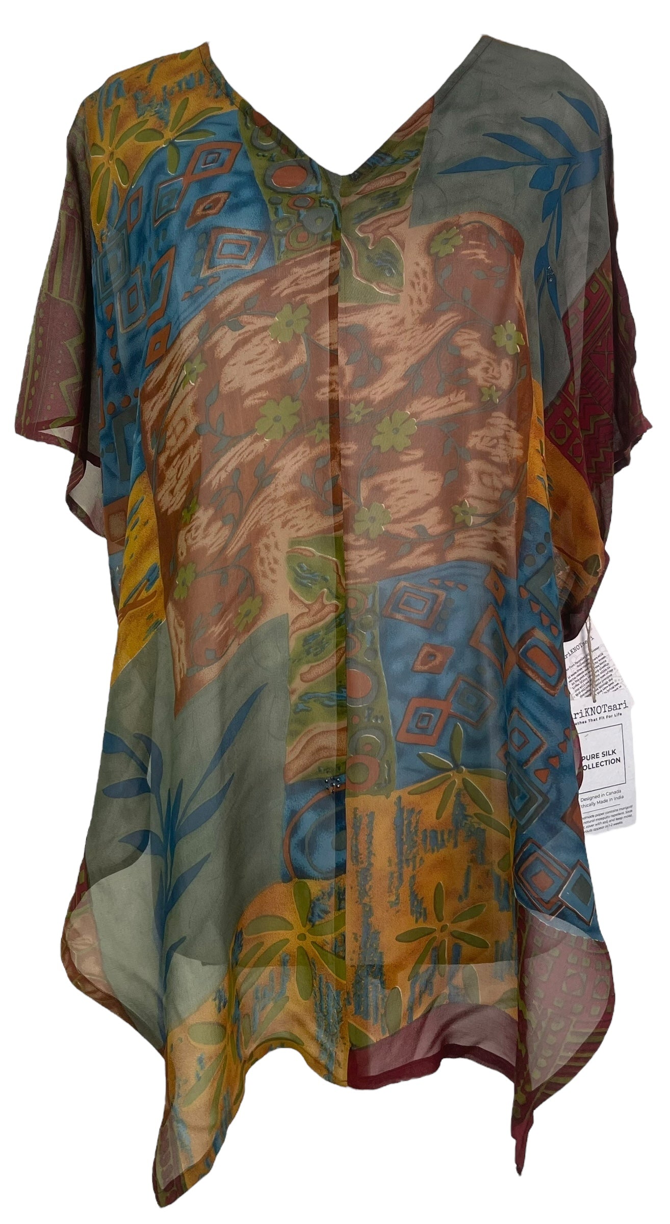 PREVIEW PRG8106 Sheer Avatar Pure Silk Waterfall Top