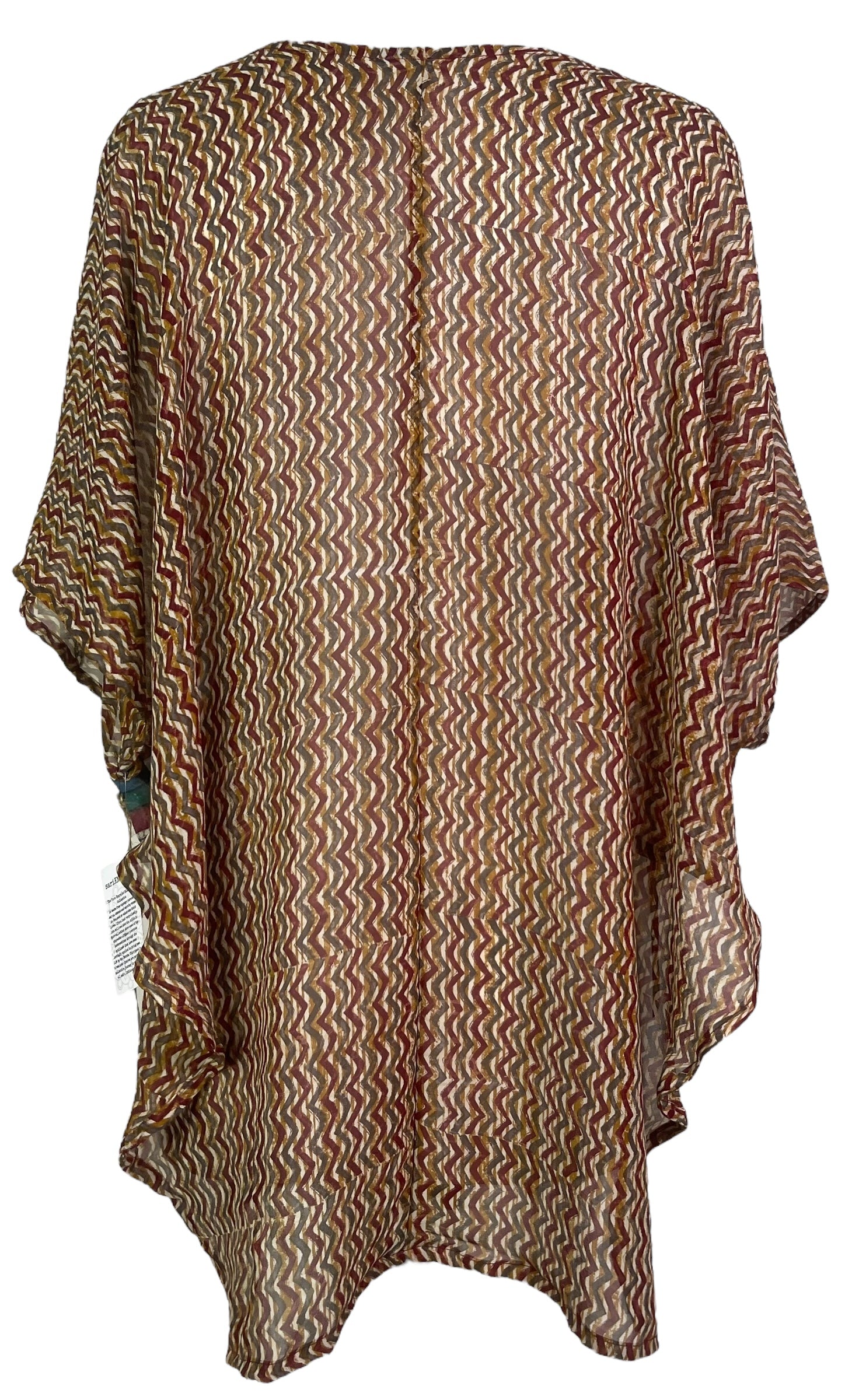 PRG8108 Sheer Avatar Pure Silk Waterfall Top