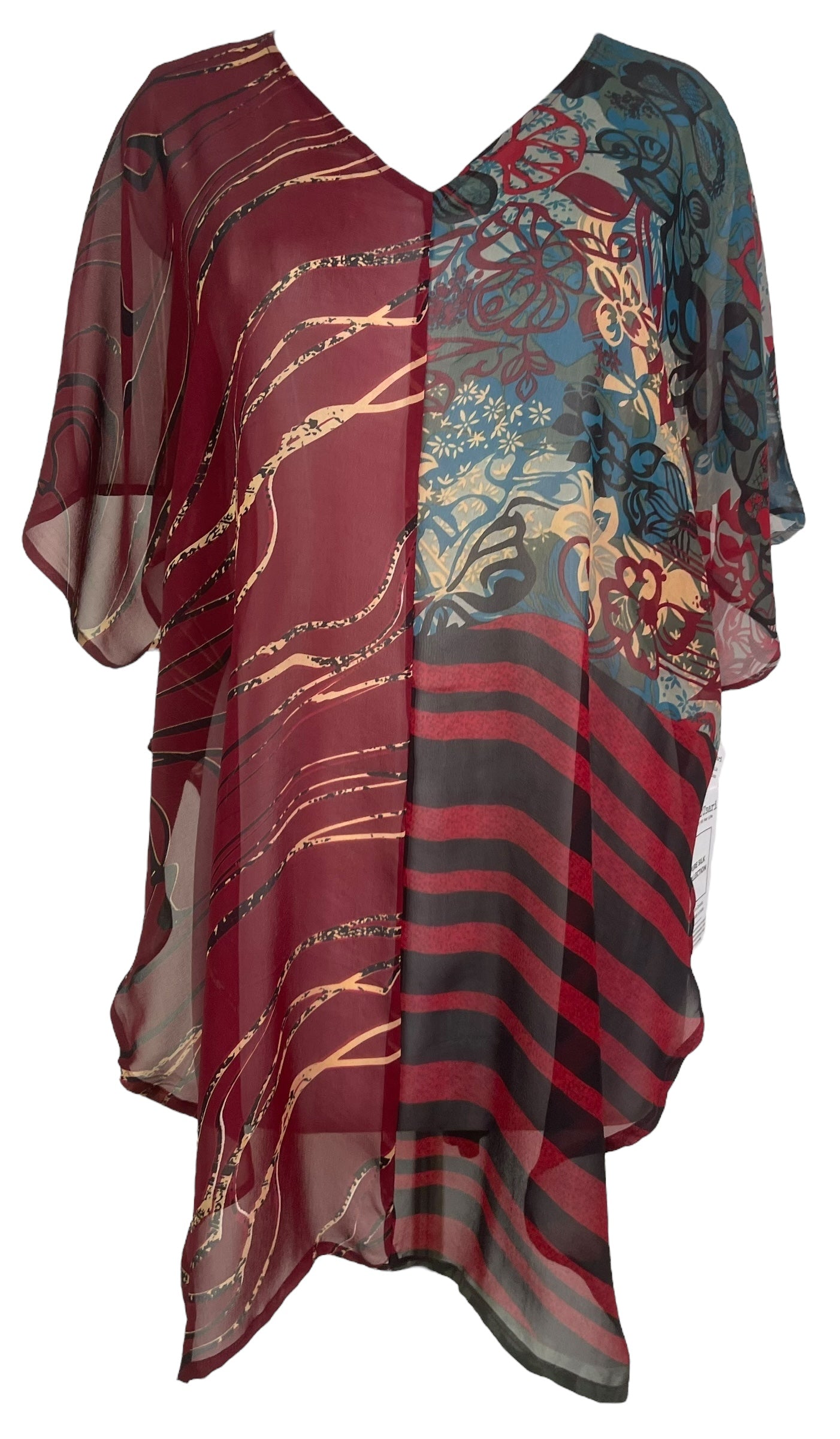 PREVIEW PRG8115 Sheer Avatar Pure Silk Waterfall Top