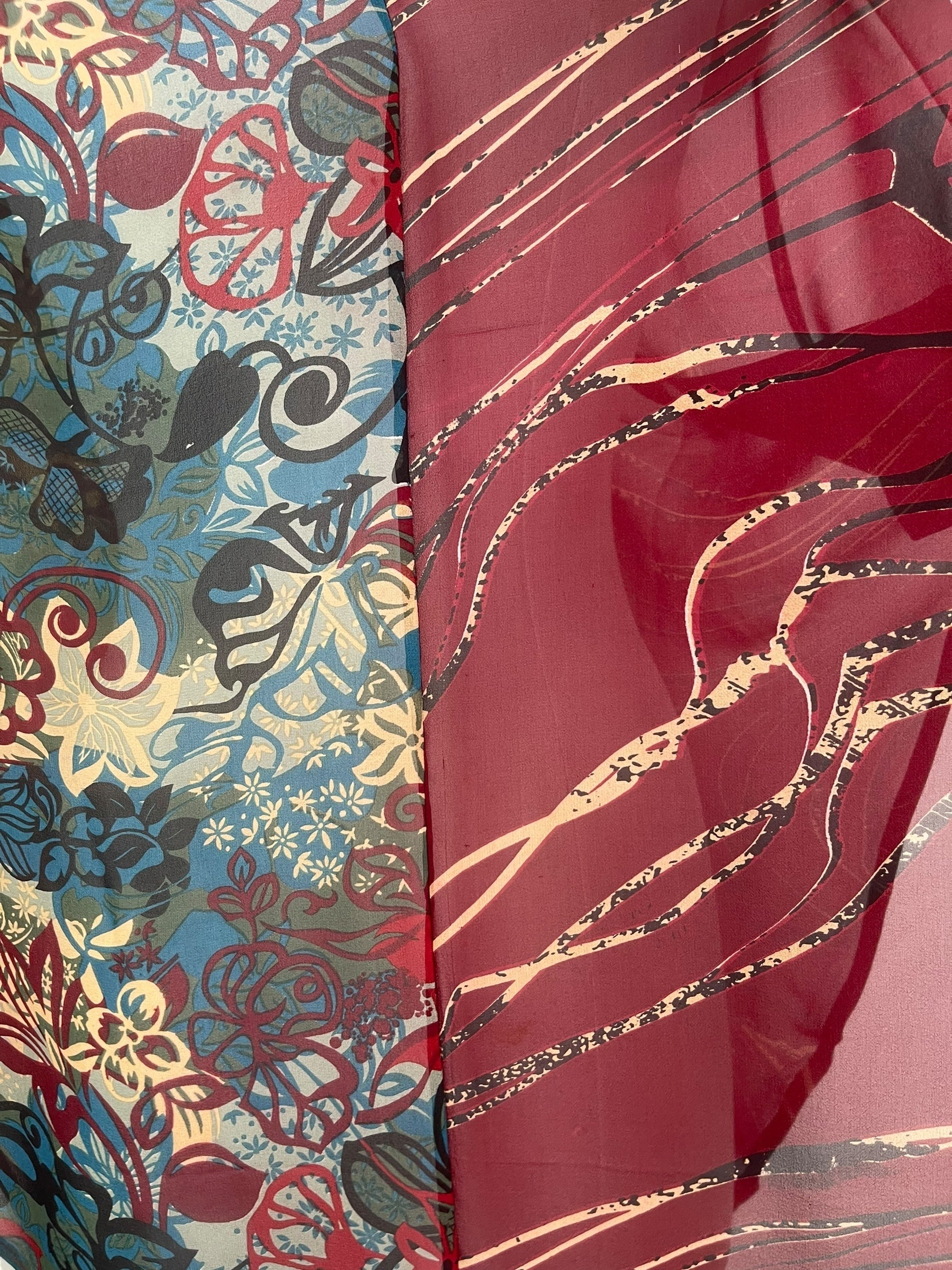 PRG8115 Sheer Avatar Pure Silk Waterfall Top