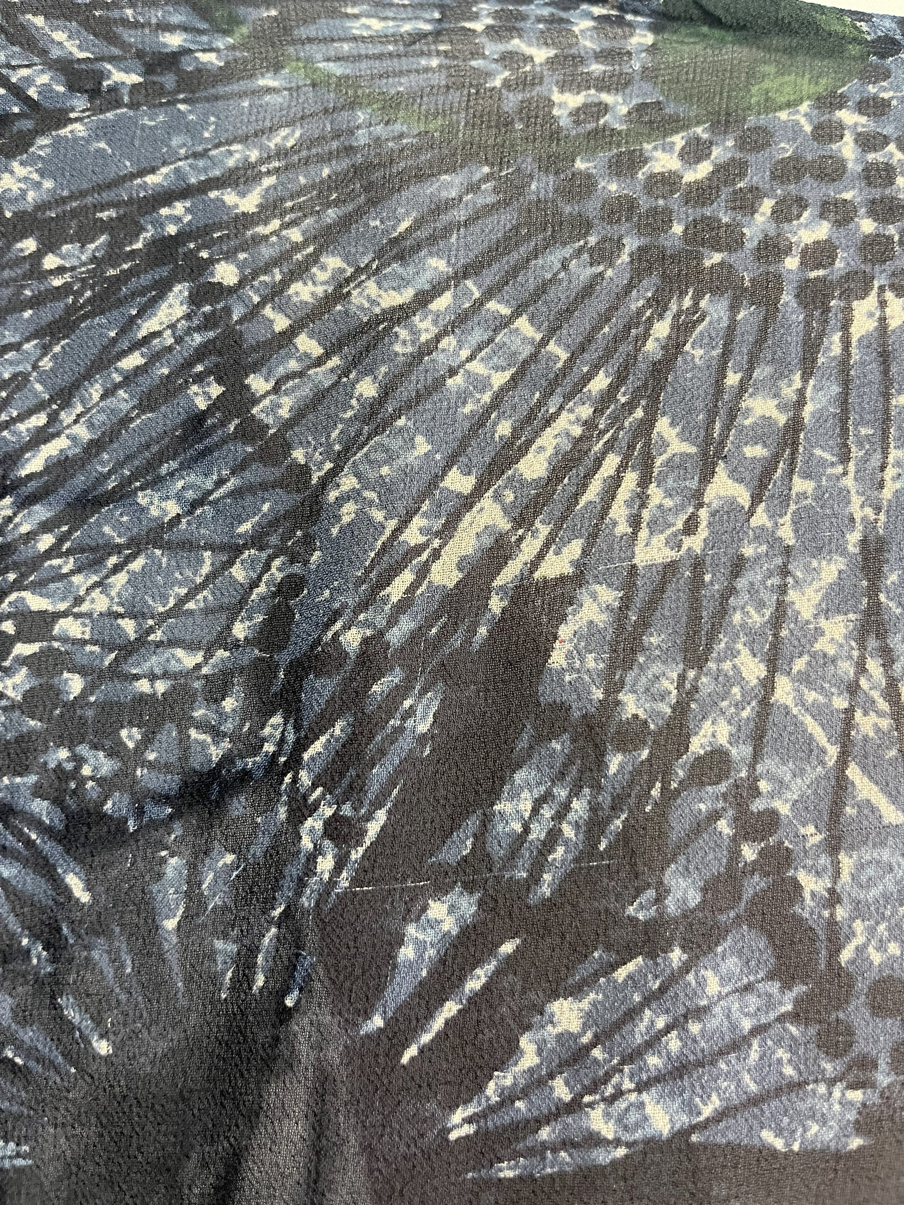 PRG7265 Sheer Wabi Sabi Pure Silk Side Slit Top