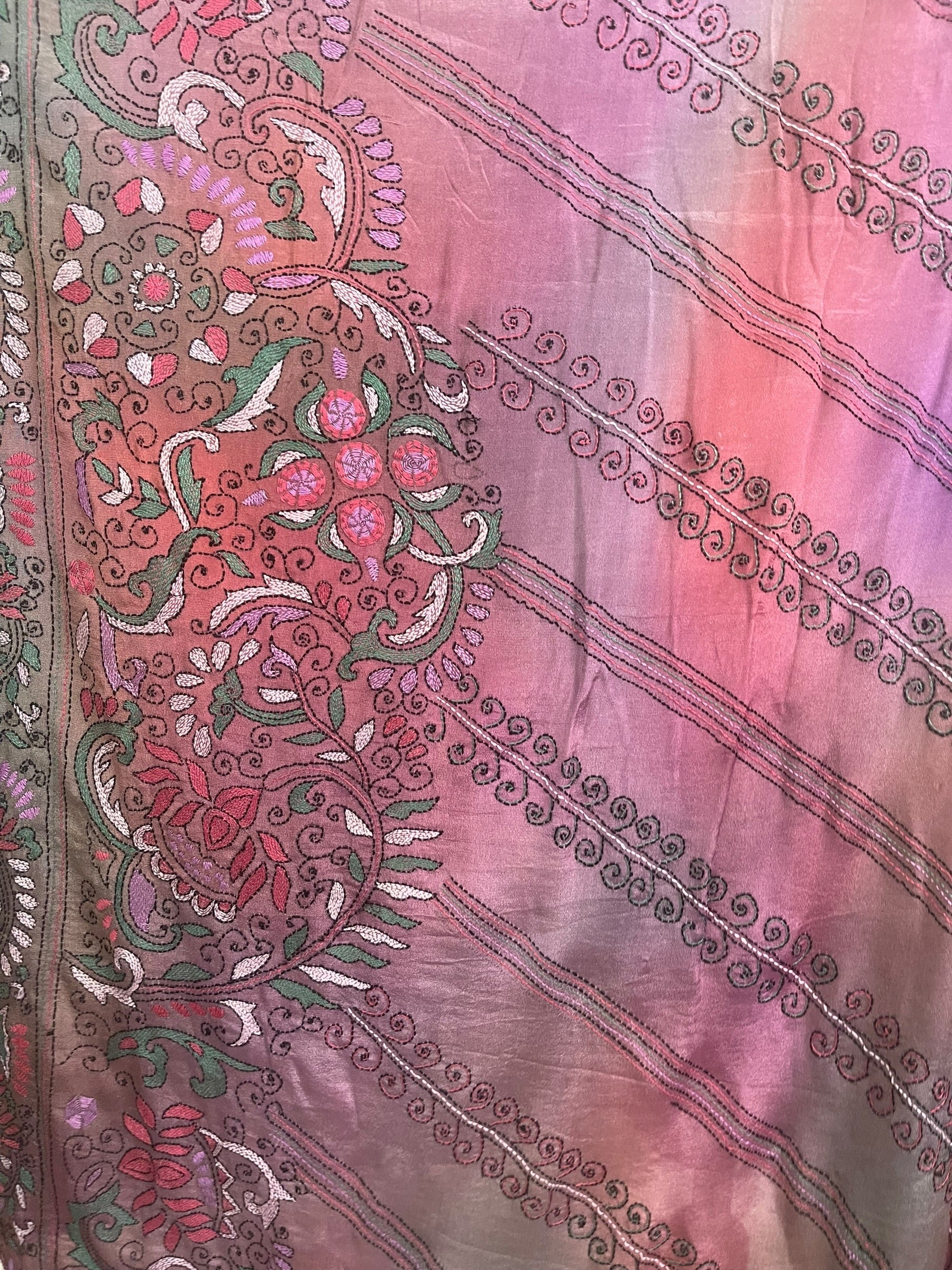 PRC8888 Wabi Sabi Pure Silk Midi Length Kaftan