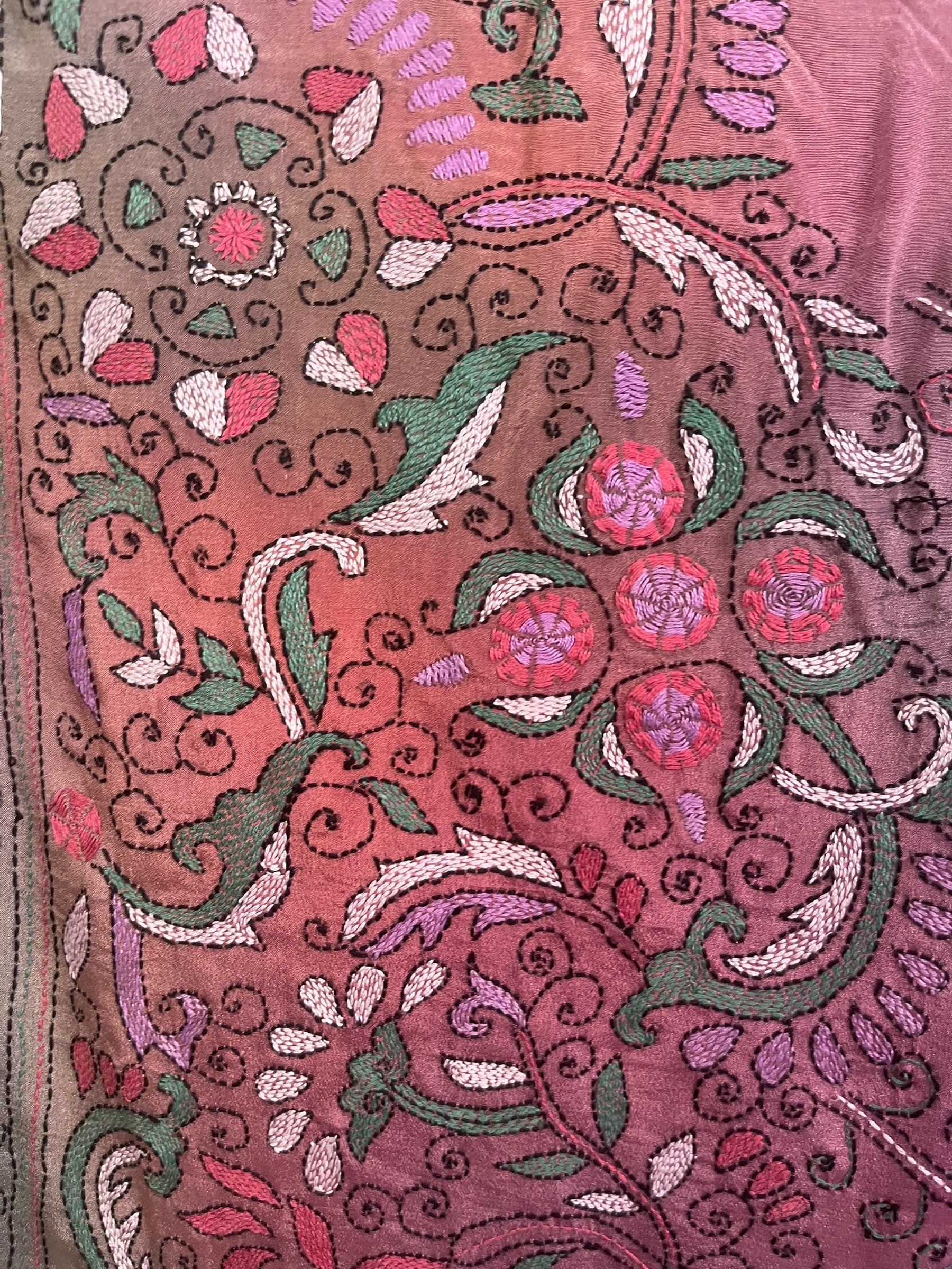 PRC8888 Wabi Sabi Pure Silk Midi Length Kaftan