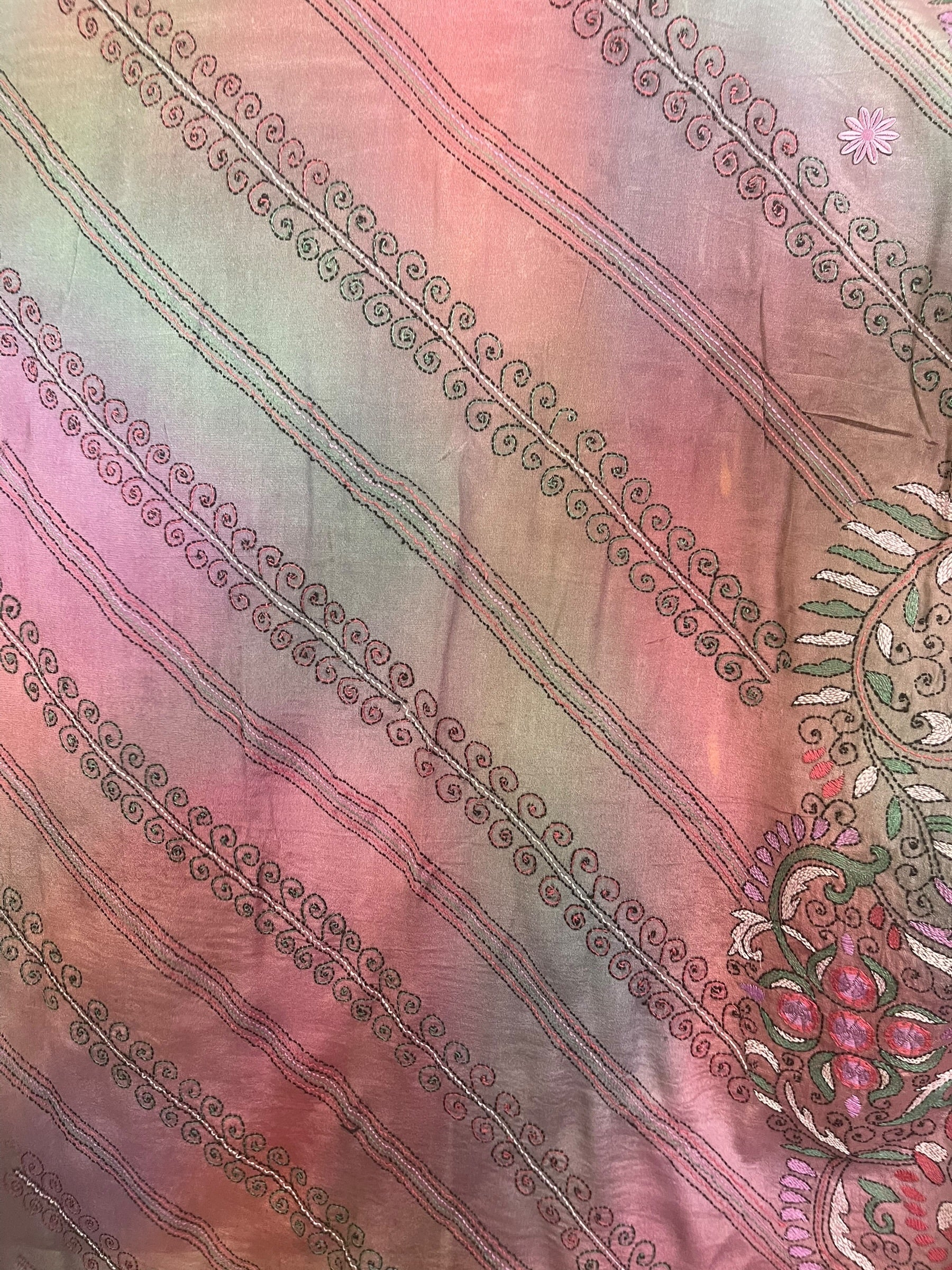PRC8888 Wabi Sabi Pure Silk Midi Length Kaftan