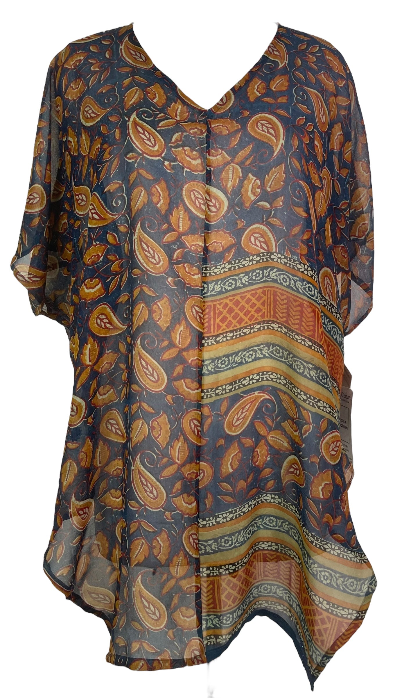 PREVIEW PRG8107 Sheer Avatar Pure Silk Waterfall Top