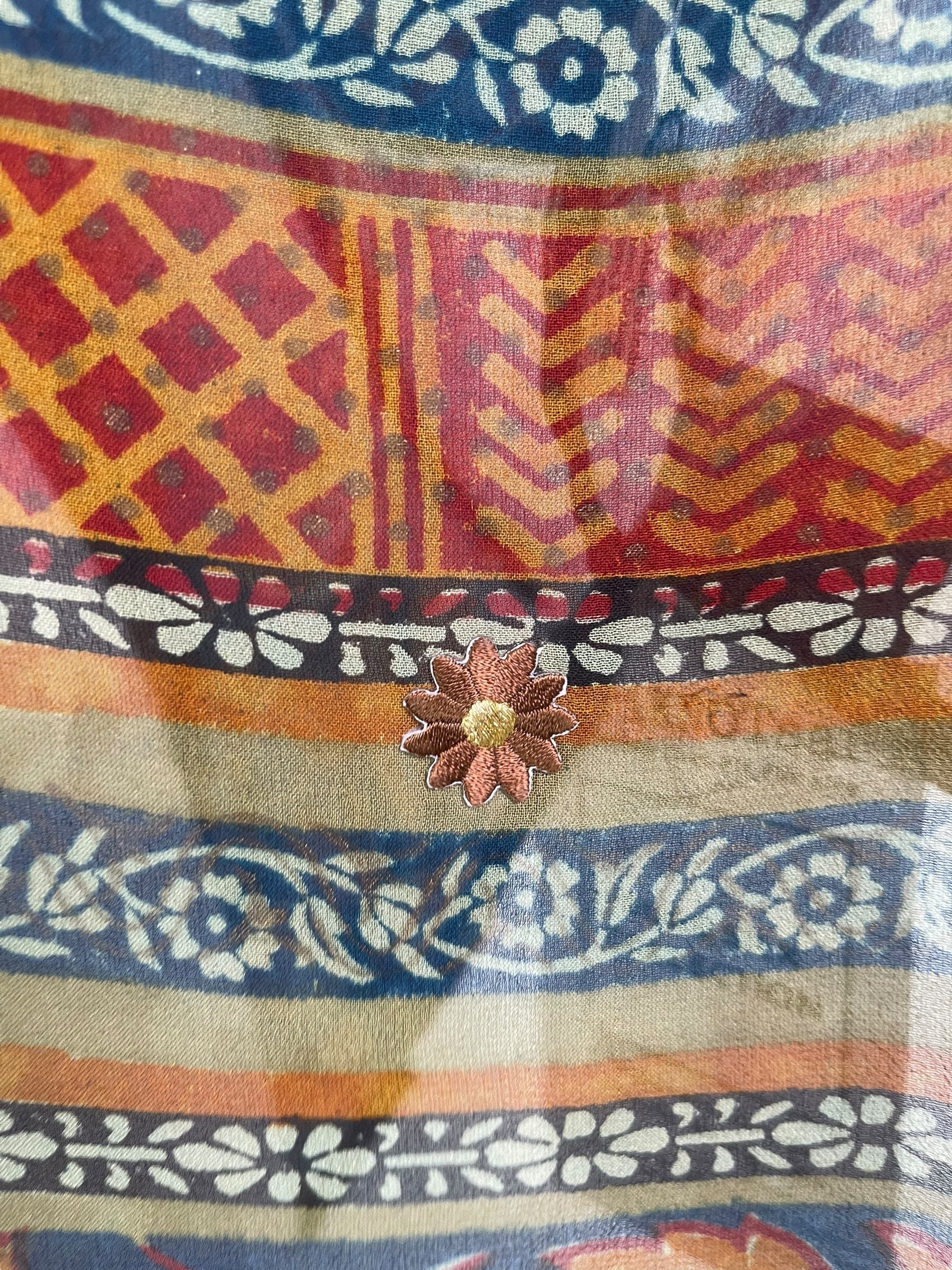 PRG8107 Sheer Avatar Pure Silk Waterfall Top