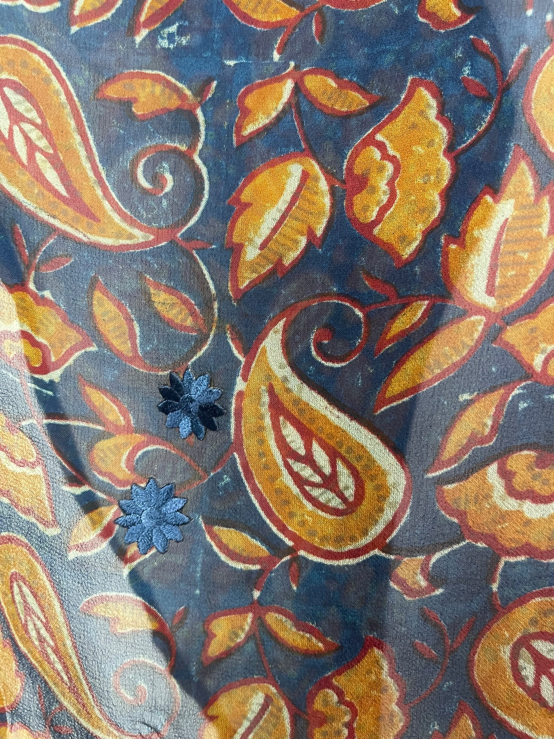 PRG8107 Sheer Avatar Pure Silk Waterfall Top