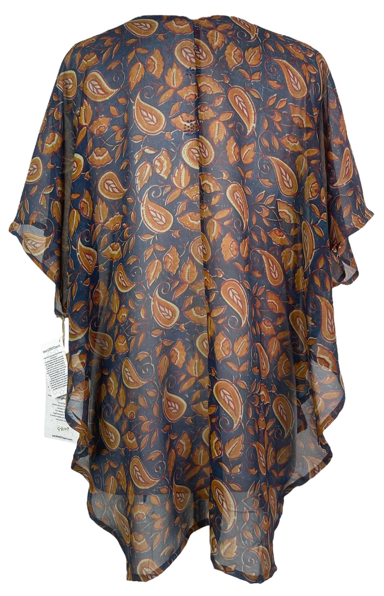 PREVIEW PRG8107 Sheer Avatar Pure Silk Waterfall Top