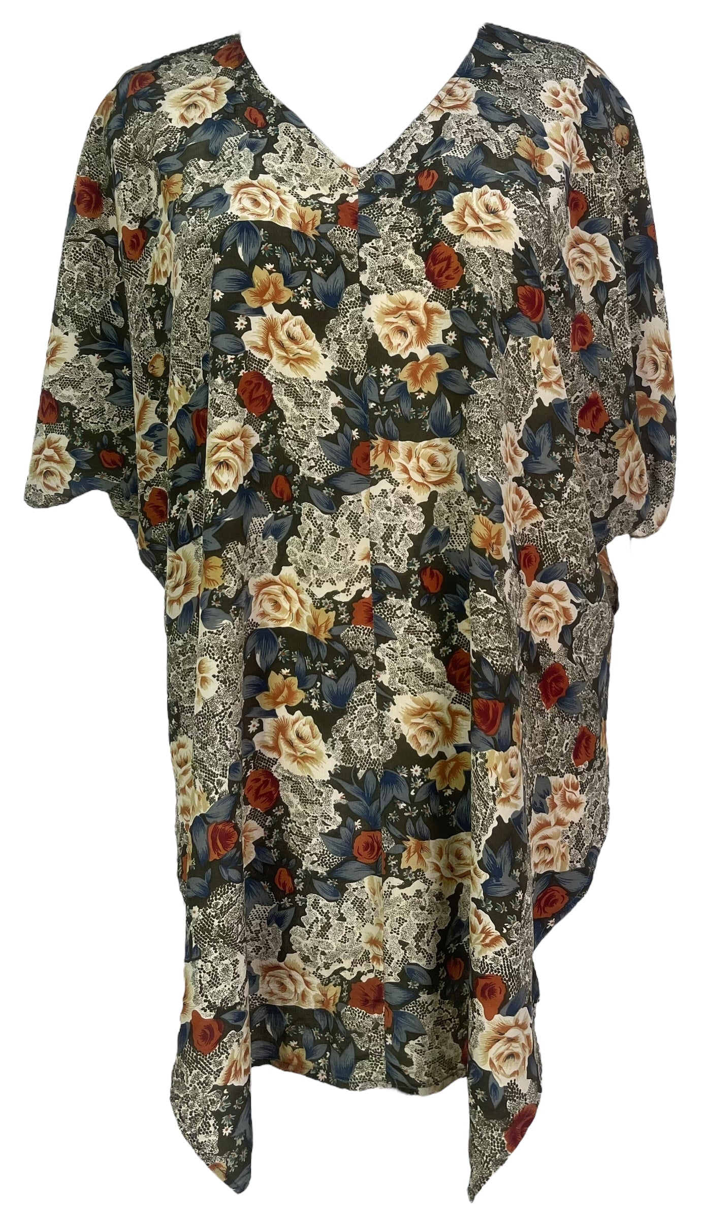 PRC8091 Avatar Pure Silk Waterfall Top