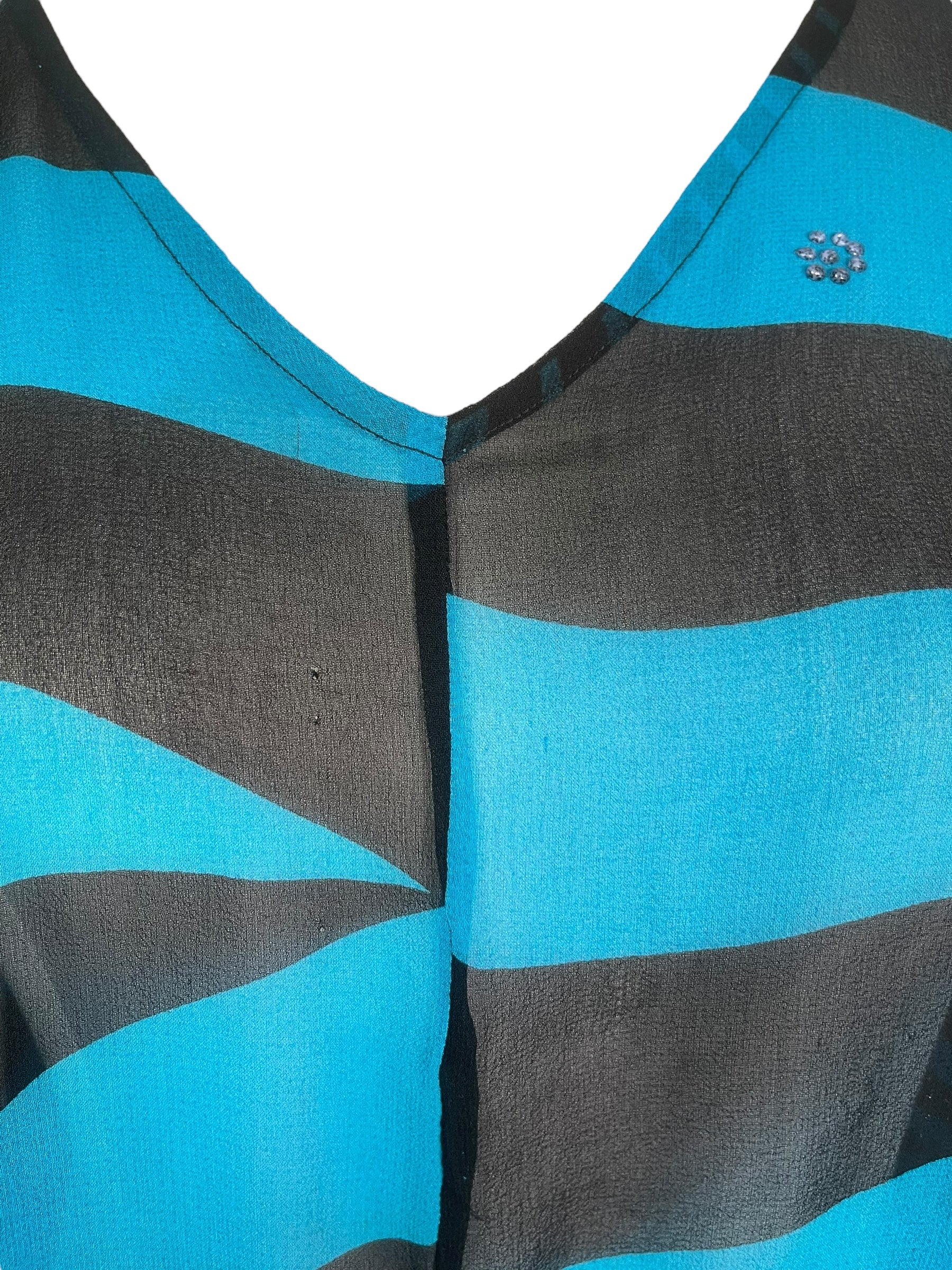 PRG8145 Sheer Avatar Pure Silk Waterfall Top