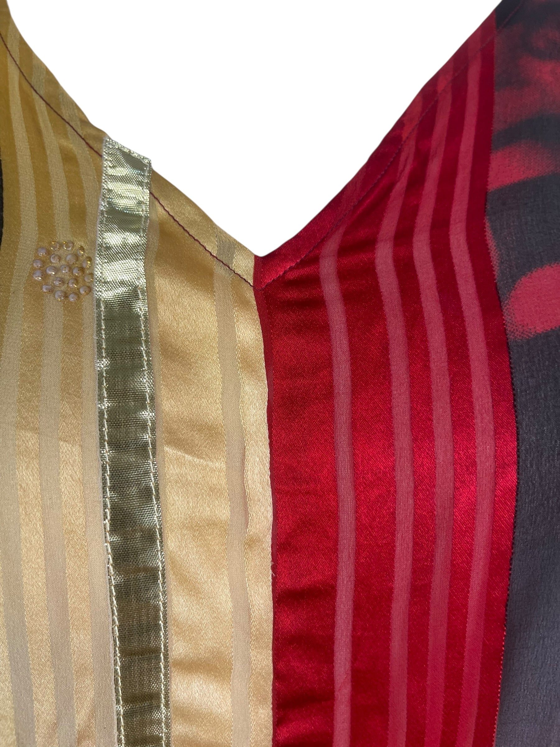 PRG8152 Sheer Avatar Pure Silk Waterfall Top