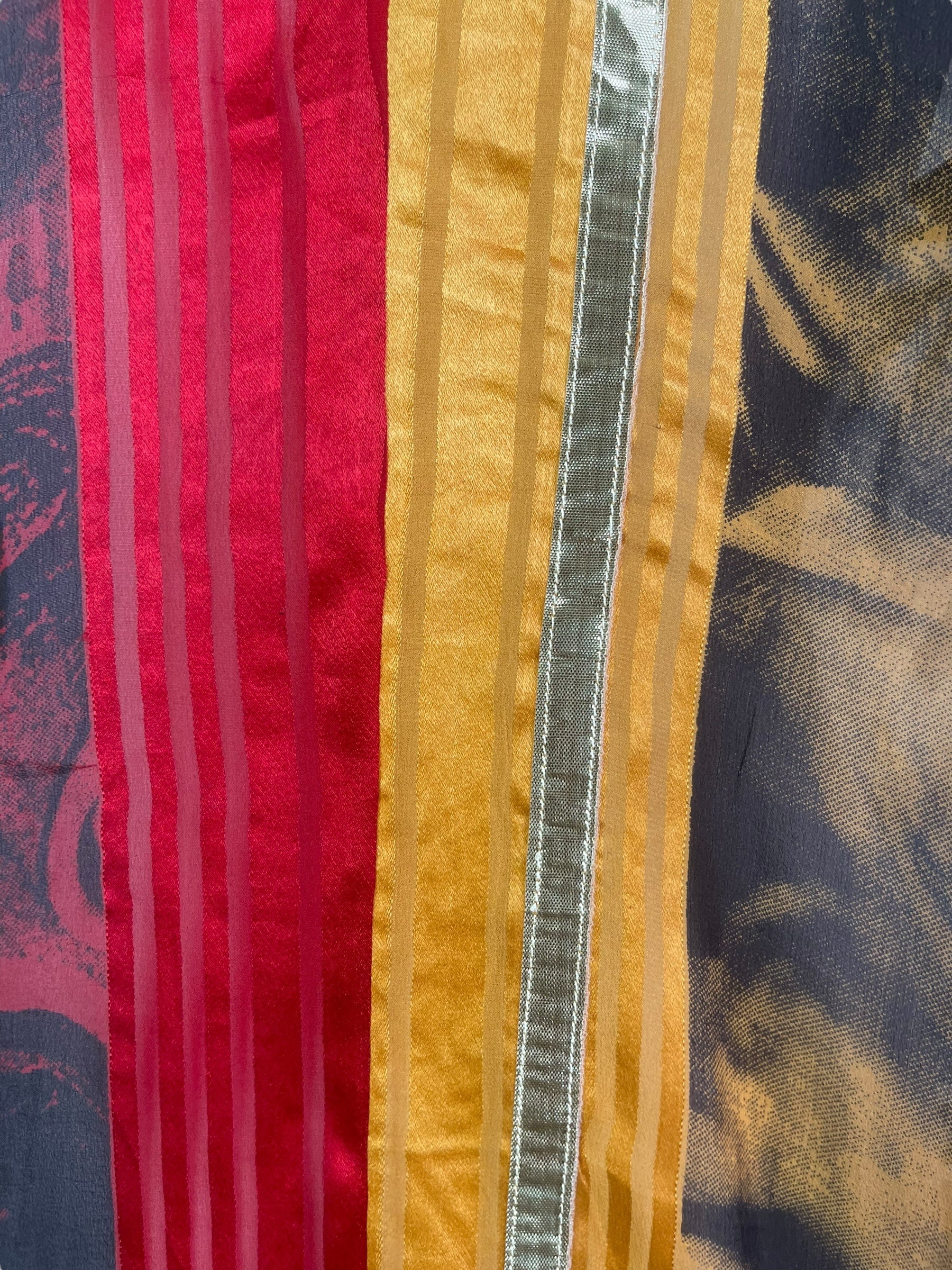 PRG8152 Sheer Avatar Pure Silk Waterfall Top