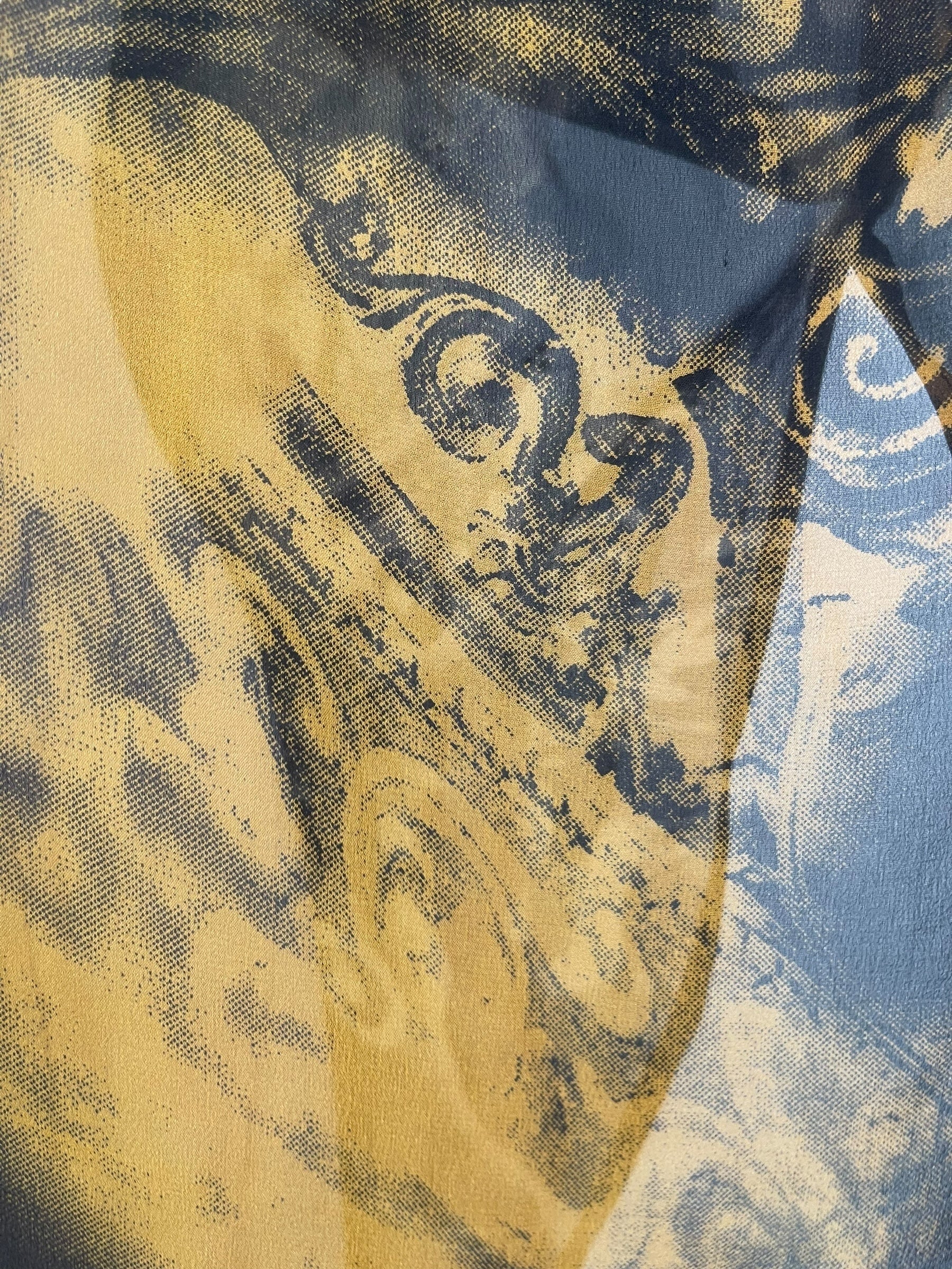 PRG8152 Sheer Avatar Pure Silk Waterfall Top