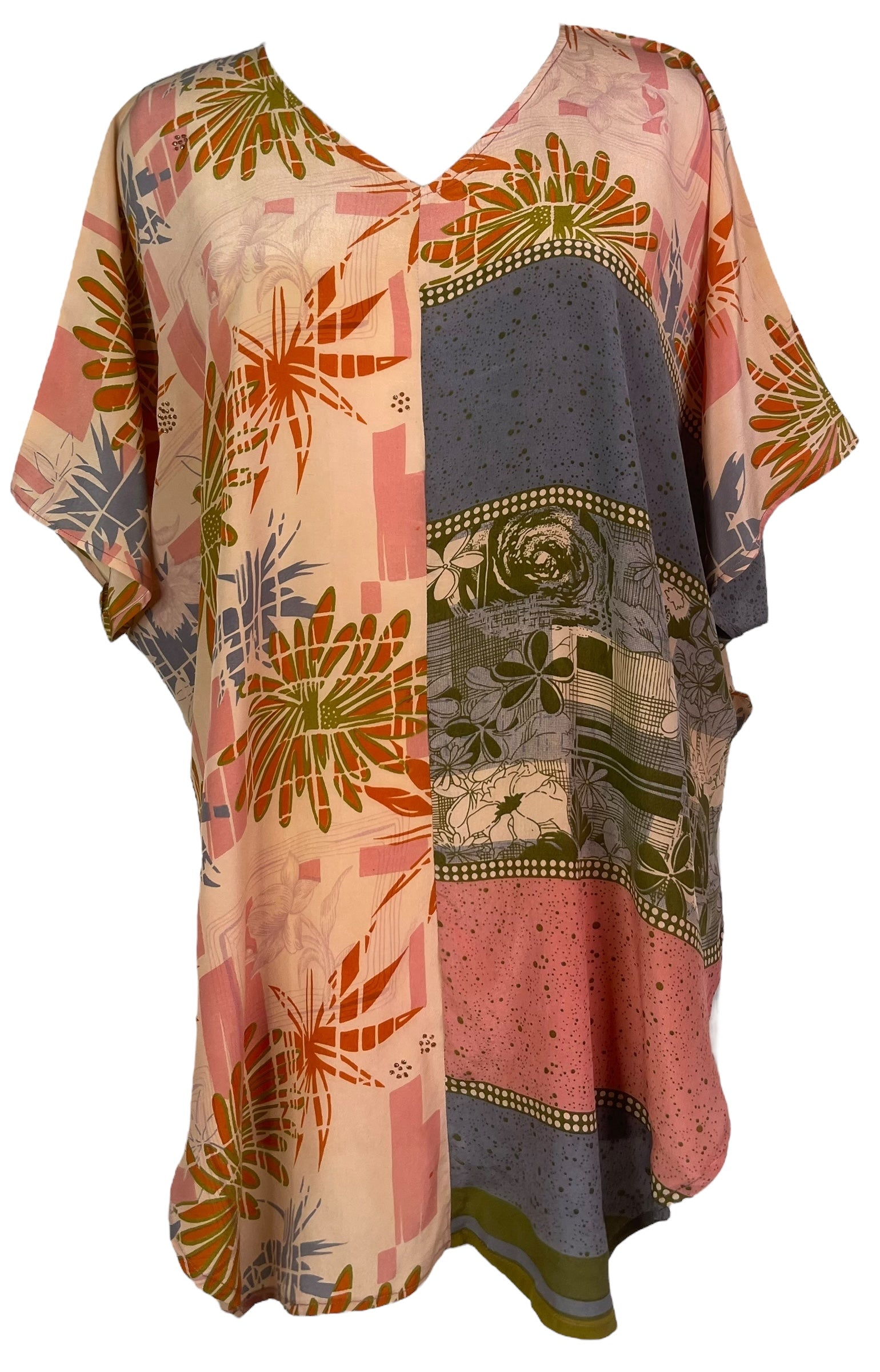 PRC8092 Wabi Sabi Pure Silk Waterfall Top by Wabi Sabi – Handmade ethical Waterfall Top from sariKNOTsari using upcycled silk. Designed in Canada for travel and slow fashion, loved from Toronto to LA to Sydney.