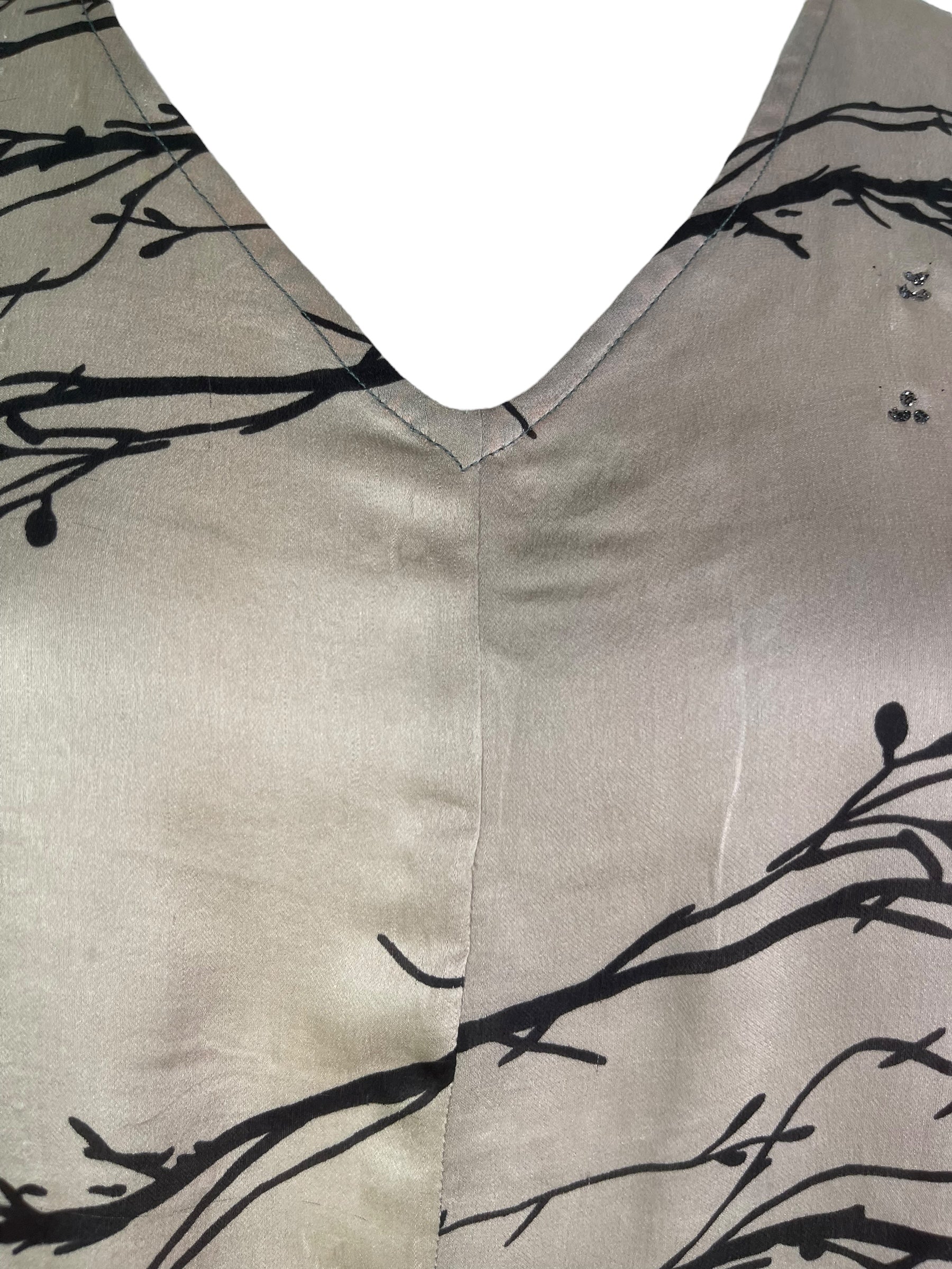 PRS8155 Wabi Sabi Pure Silk Satin Waterfall Top