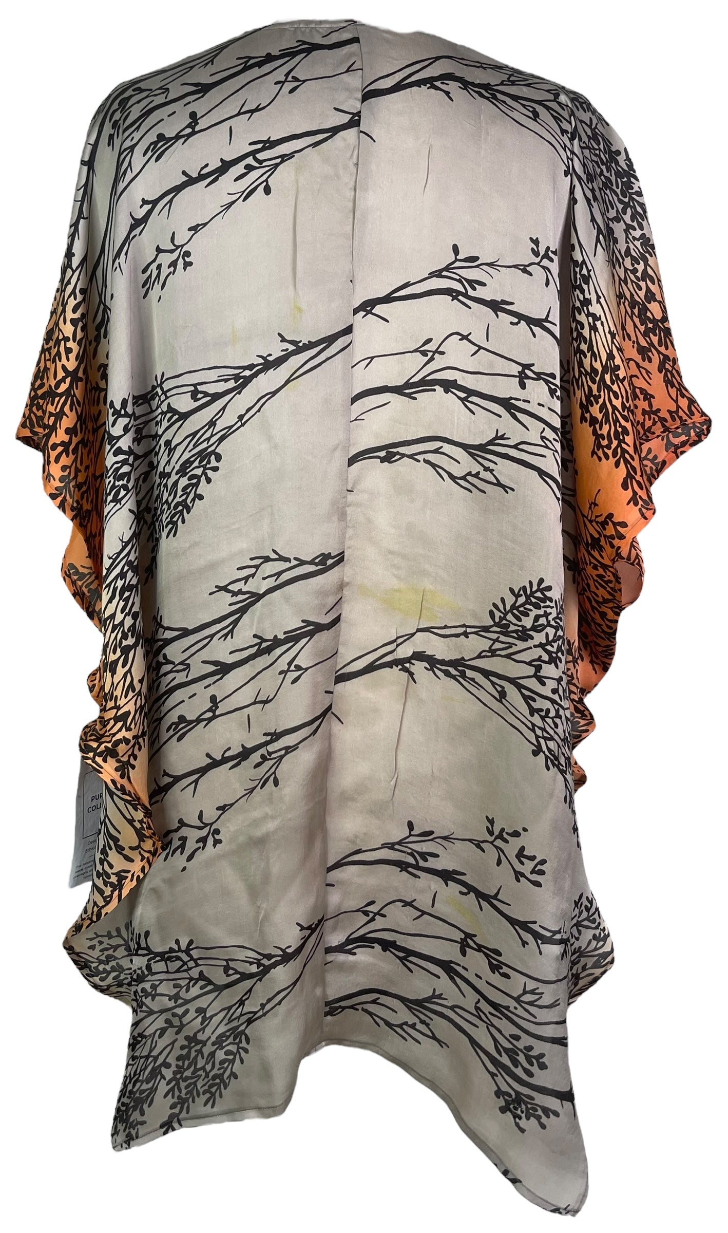 PRS8155 Wabi Sabi Pure Silk Satin Waterfall Top
