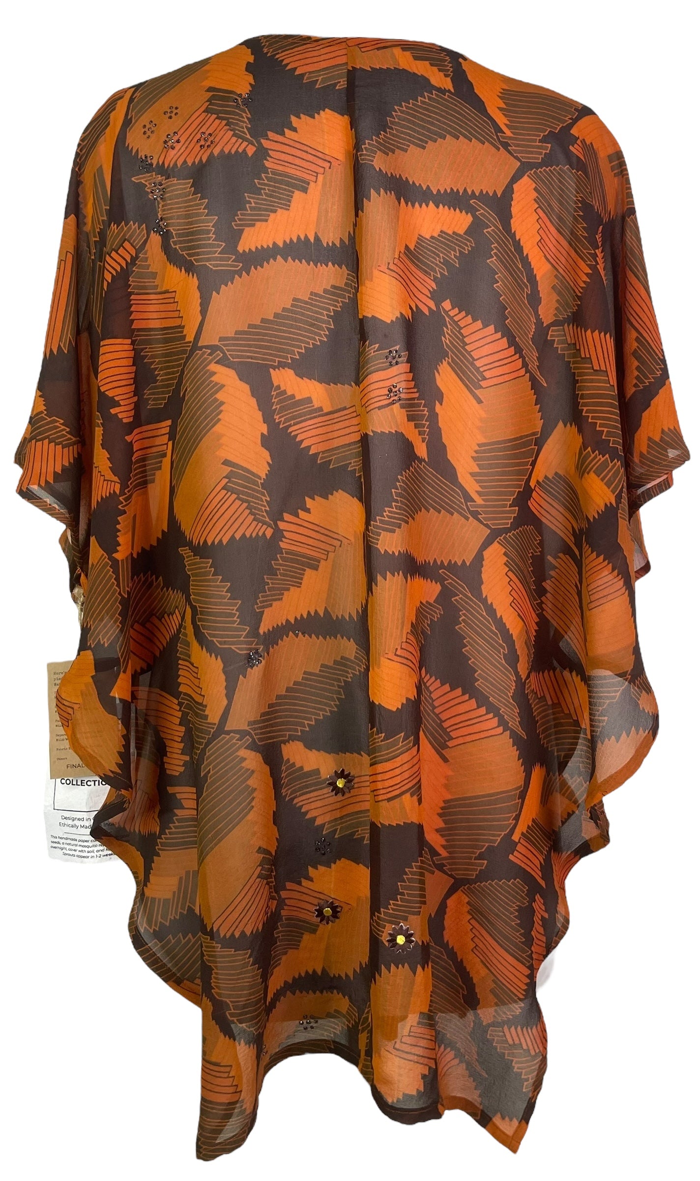 PREVIEW PRG8128 Sheer Wabi Sabi Pure Silk Waterfall Top