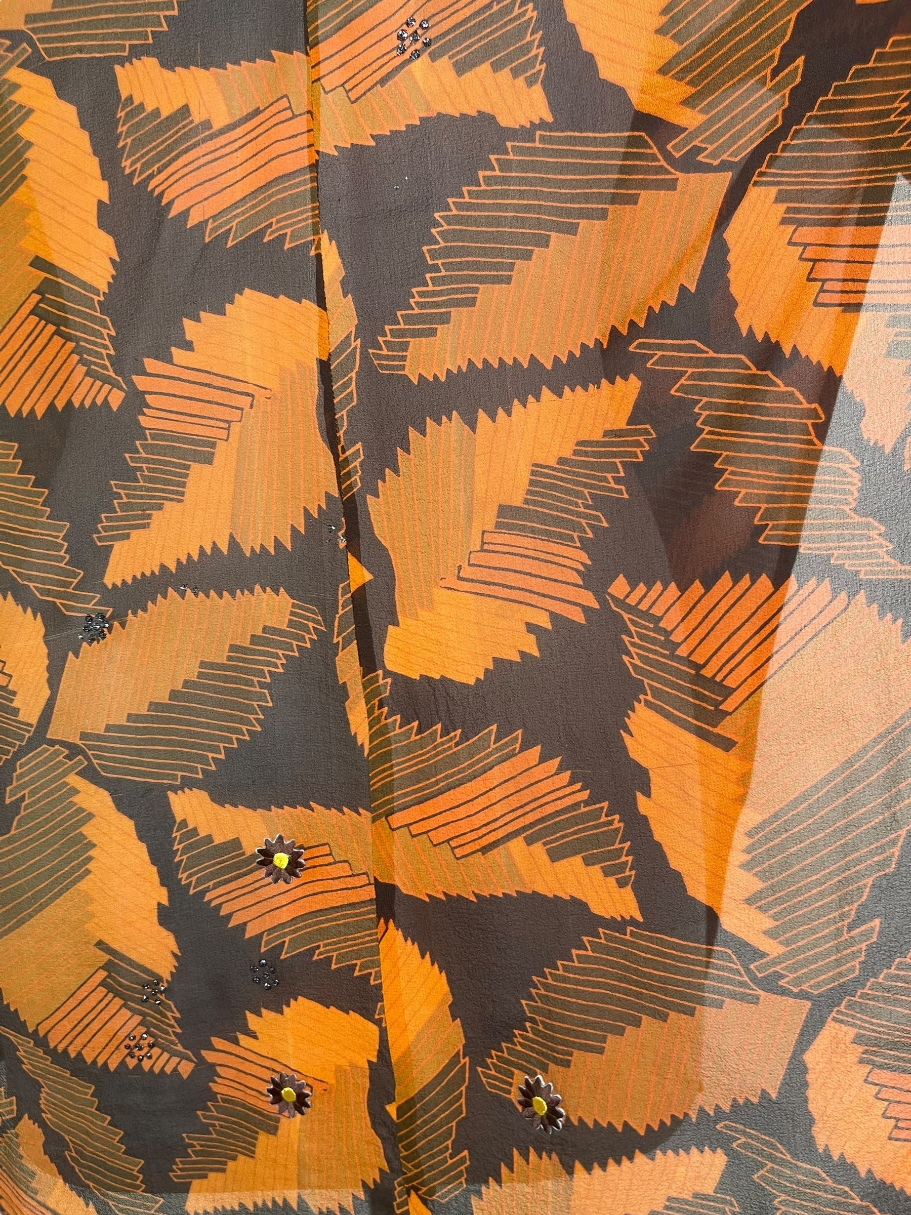 PRG8128 Sheer Wabi Sabi Pure Silk Waterfall Top