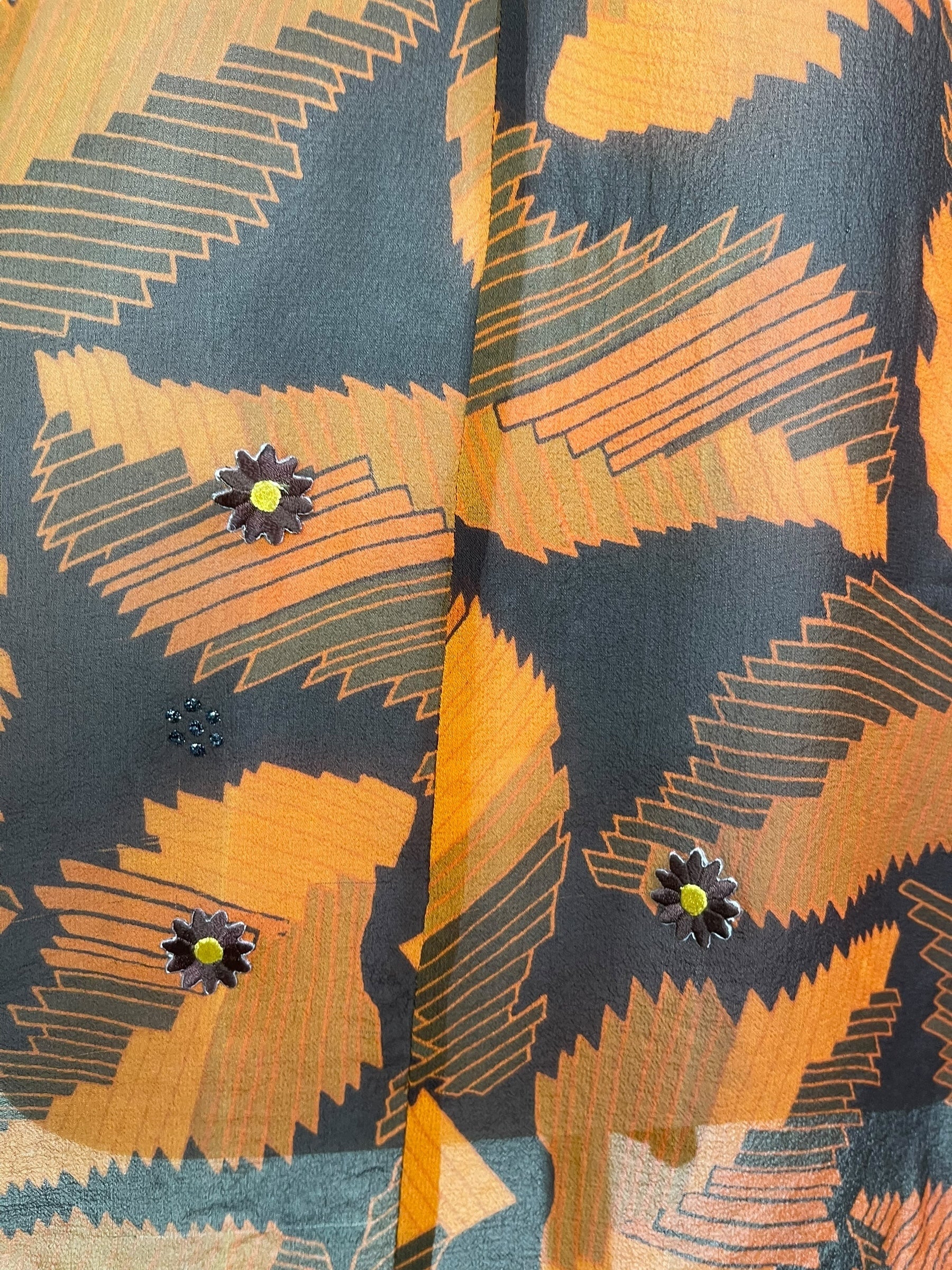 PRG8128 Sheer Wabi Sabi Pure Silk Waterfall Top