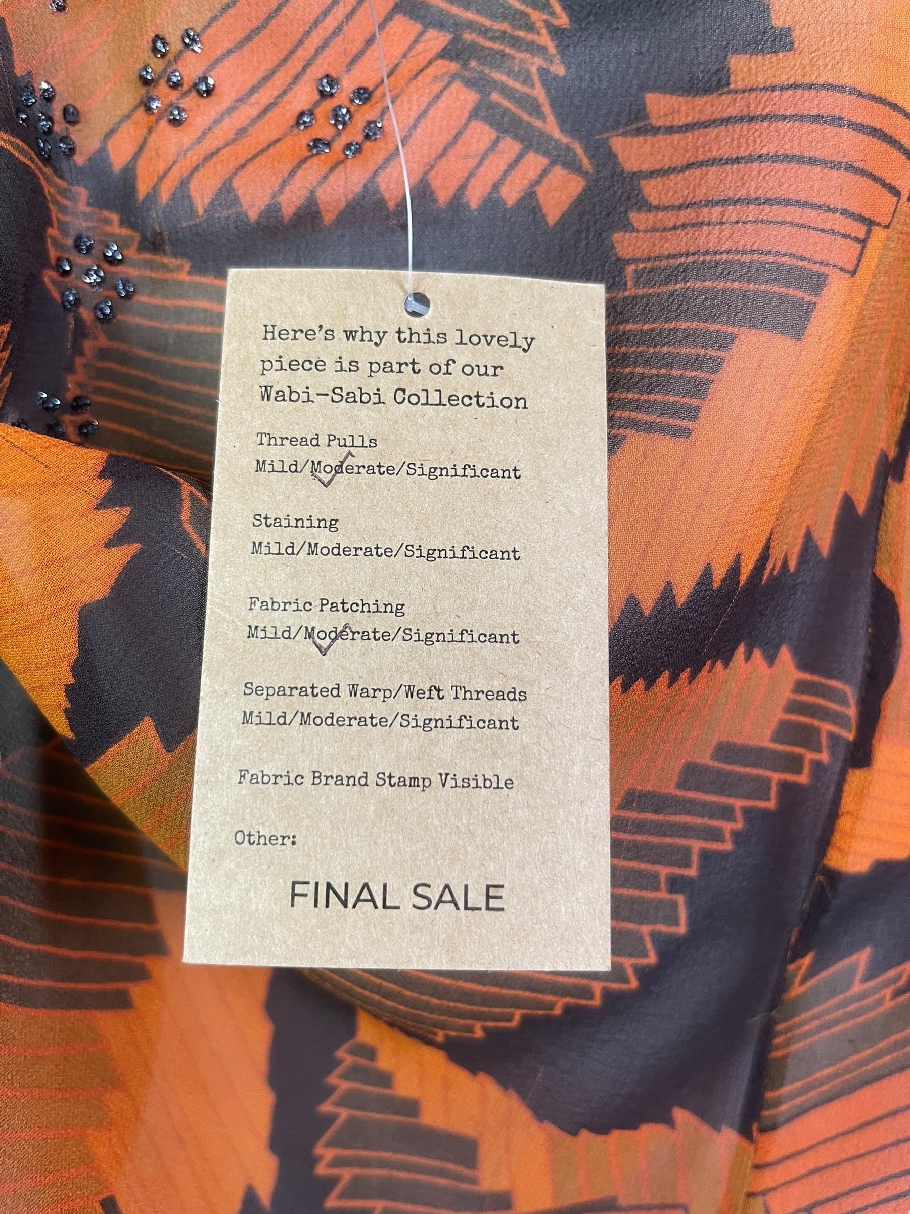 PRG8128 Sheer Wabi Sabi Pure Silk Waterfall Top