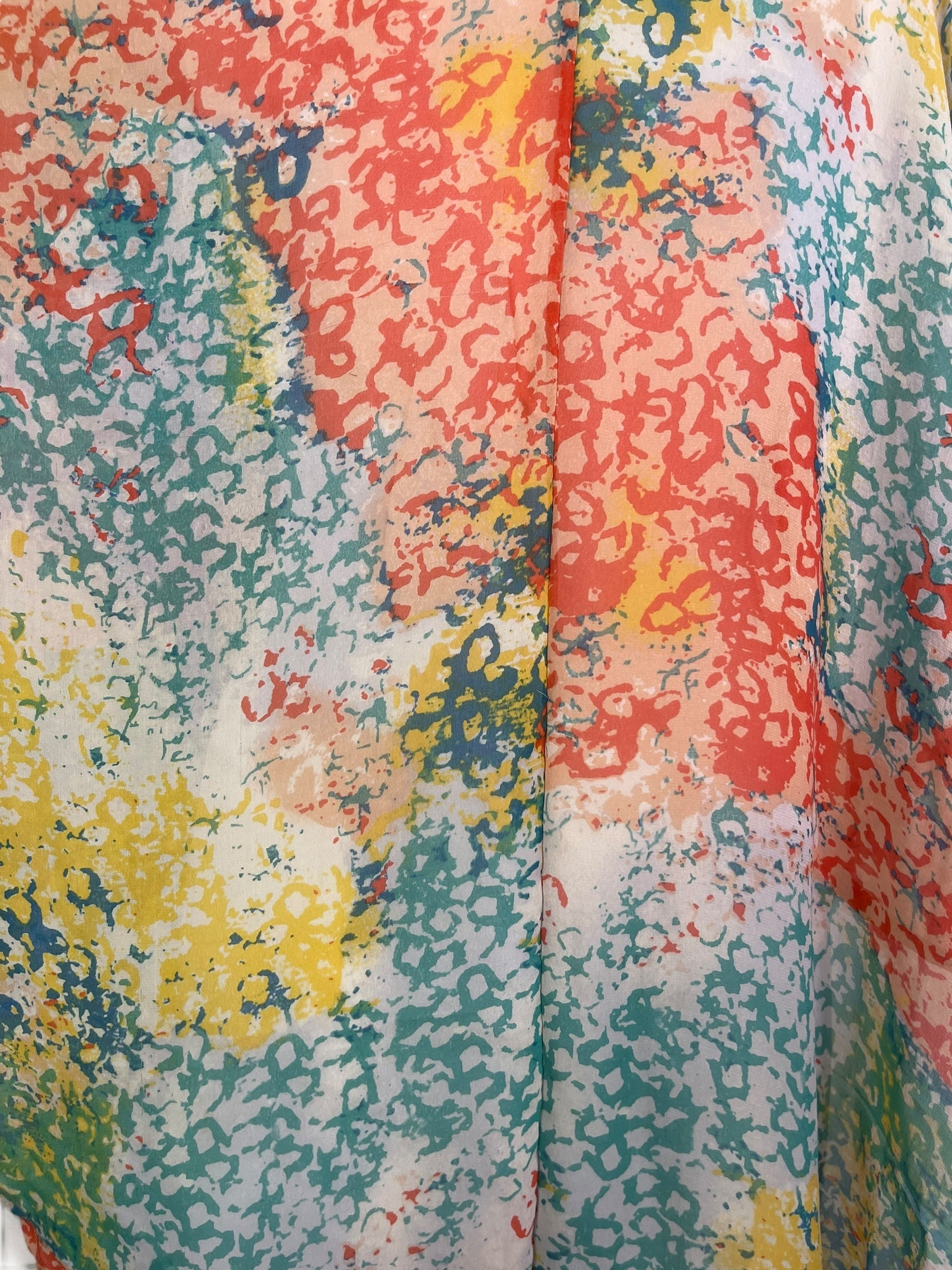 PRG8109 Sheer Wabi Sabi Pure Silk Waterfall Top