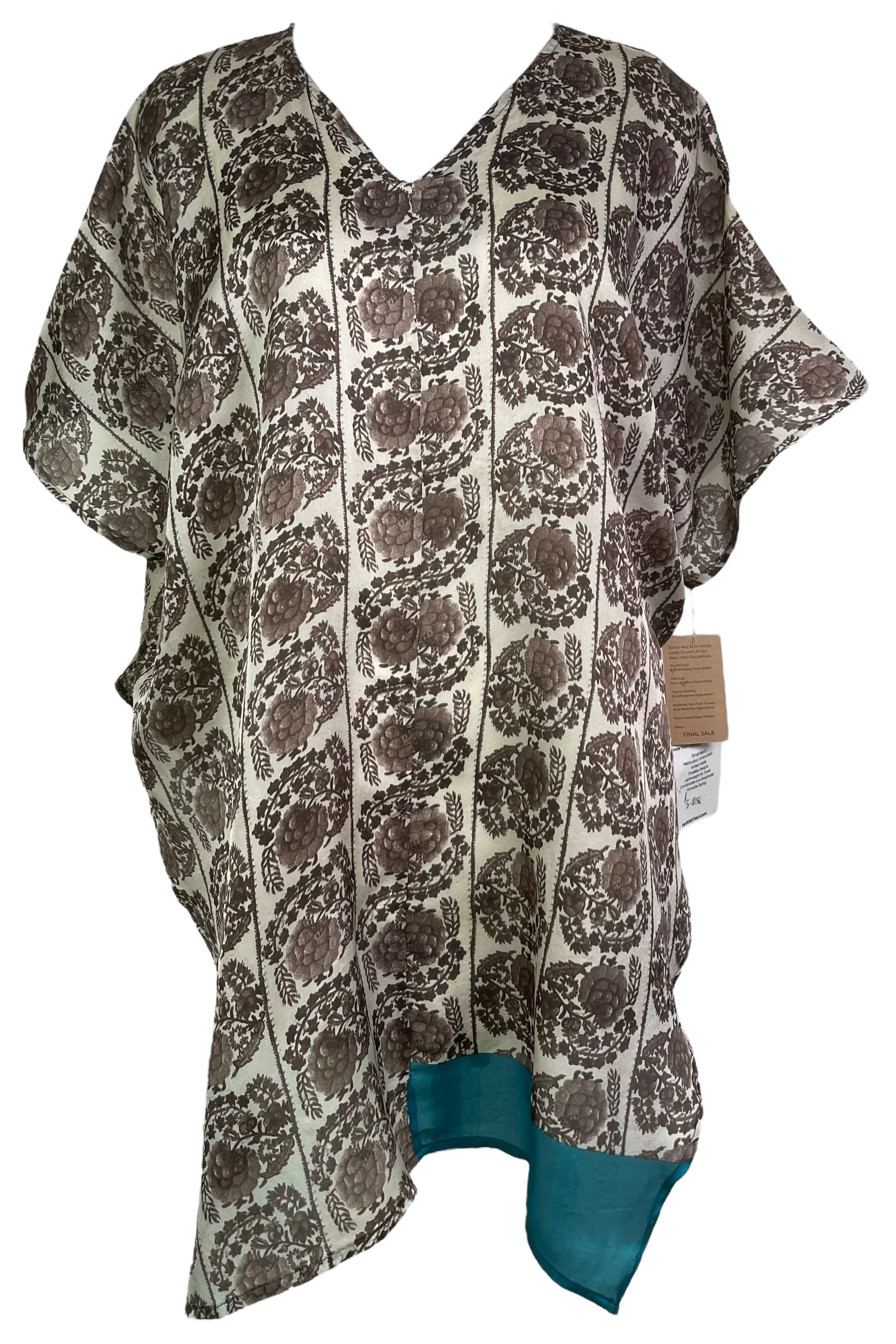 PRS8156 Wabi Sabi Pure Silk Satin Waterfall Top