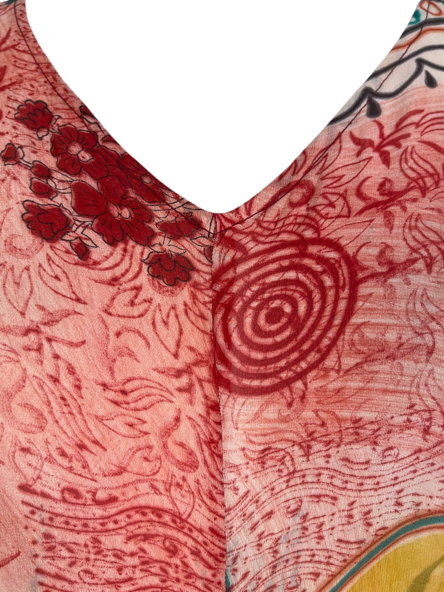 PRG8116 Sheer Wabi Sabi Pure Silk Waterfall Top