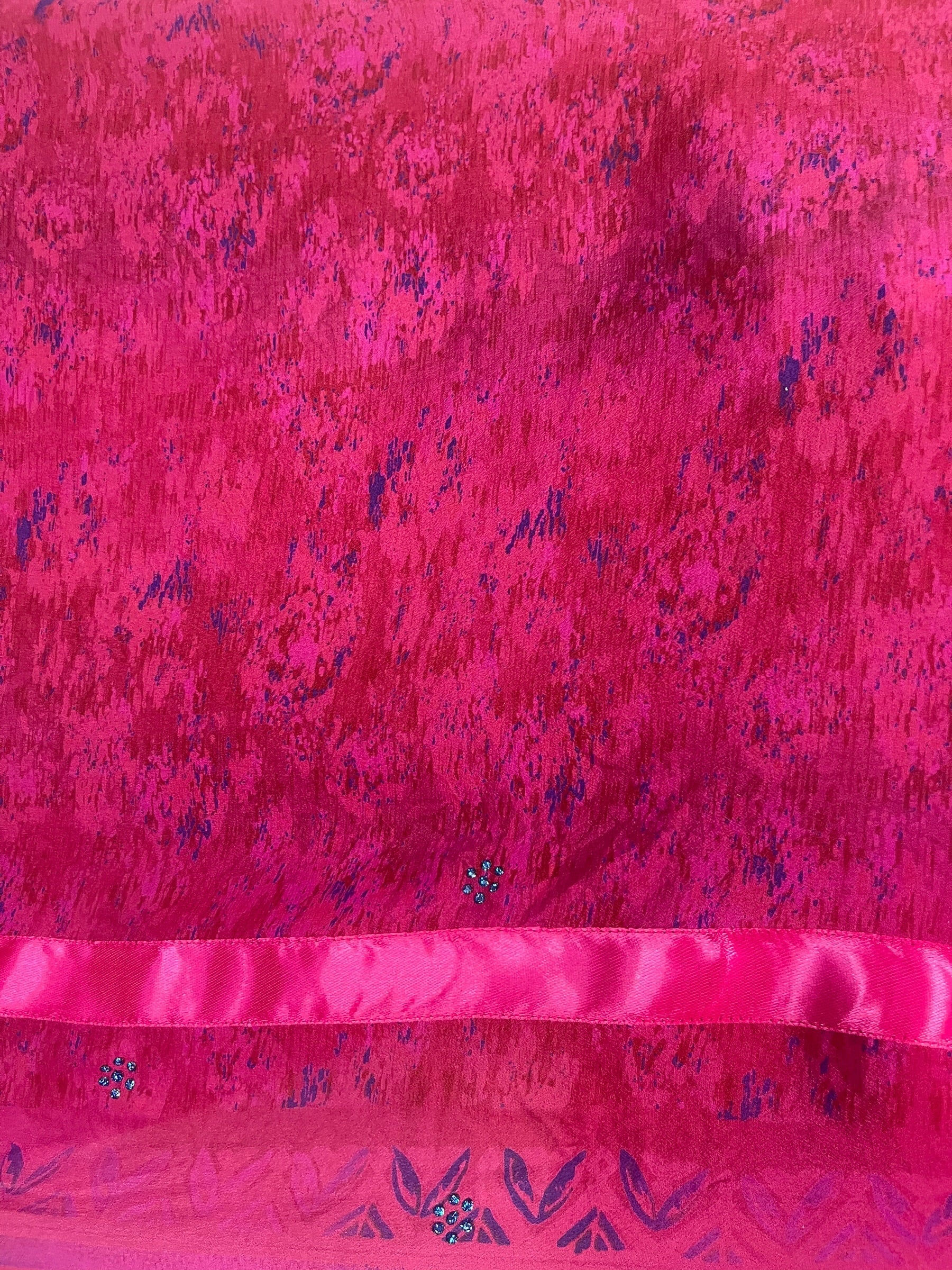 PRC9006 Avatar Pure Silk Kimono-Sleeved Top