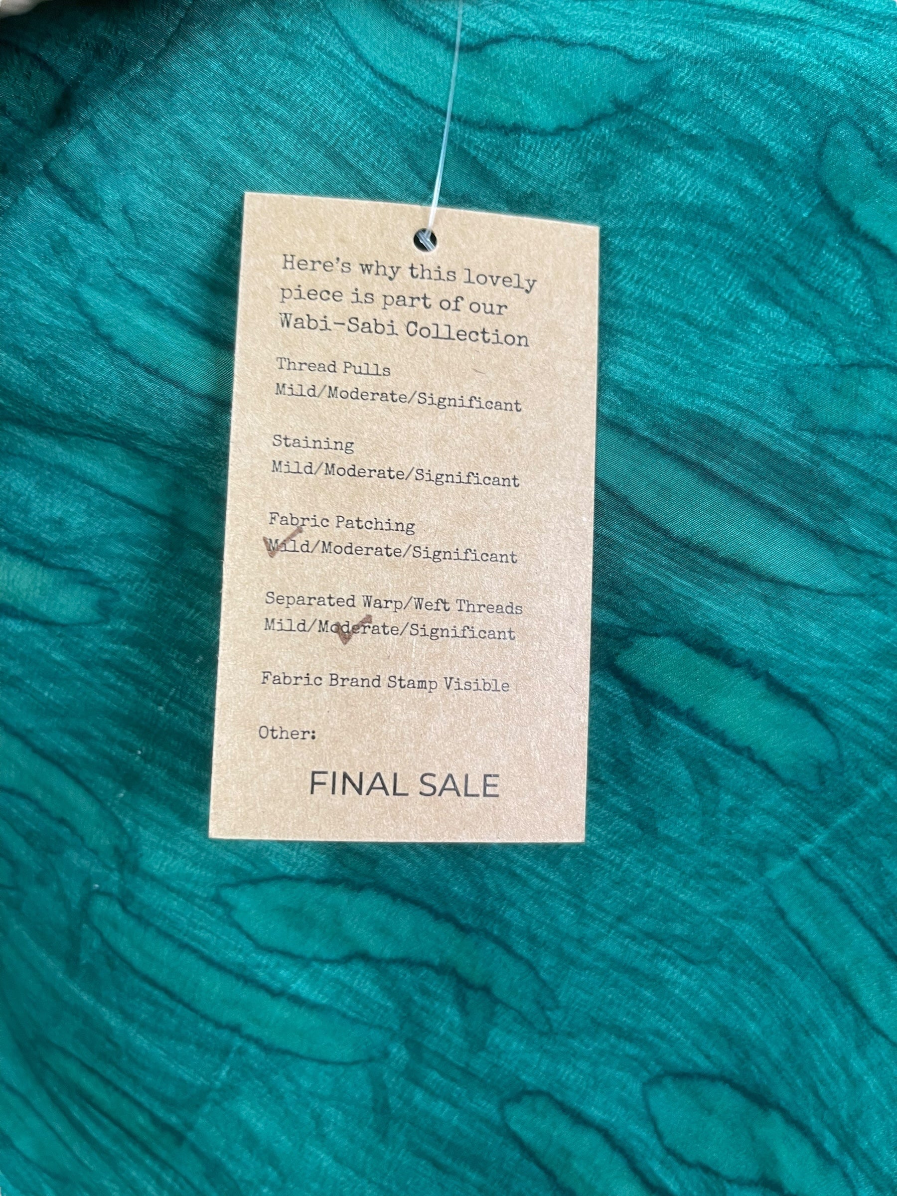 PRC8062 Wabi Sabi Pure Silk Waterfall Top