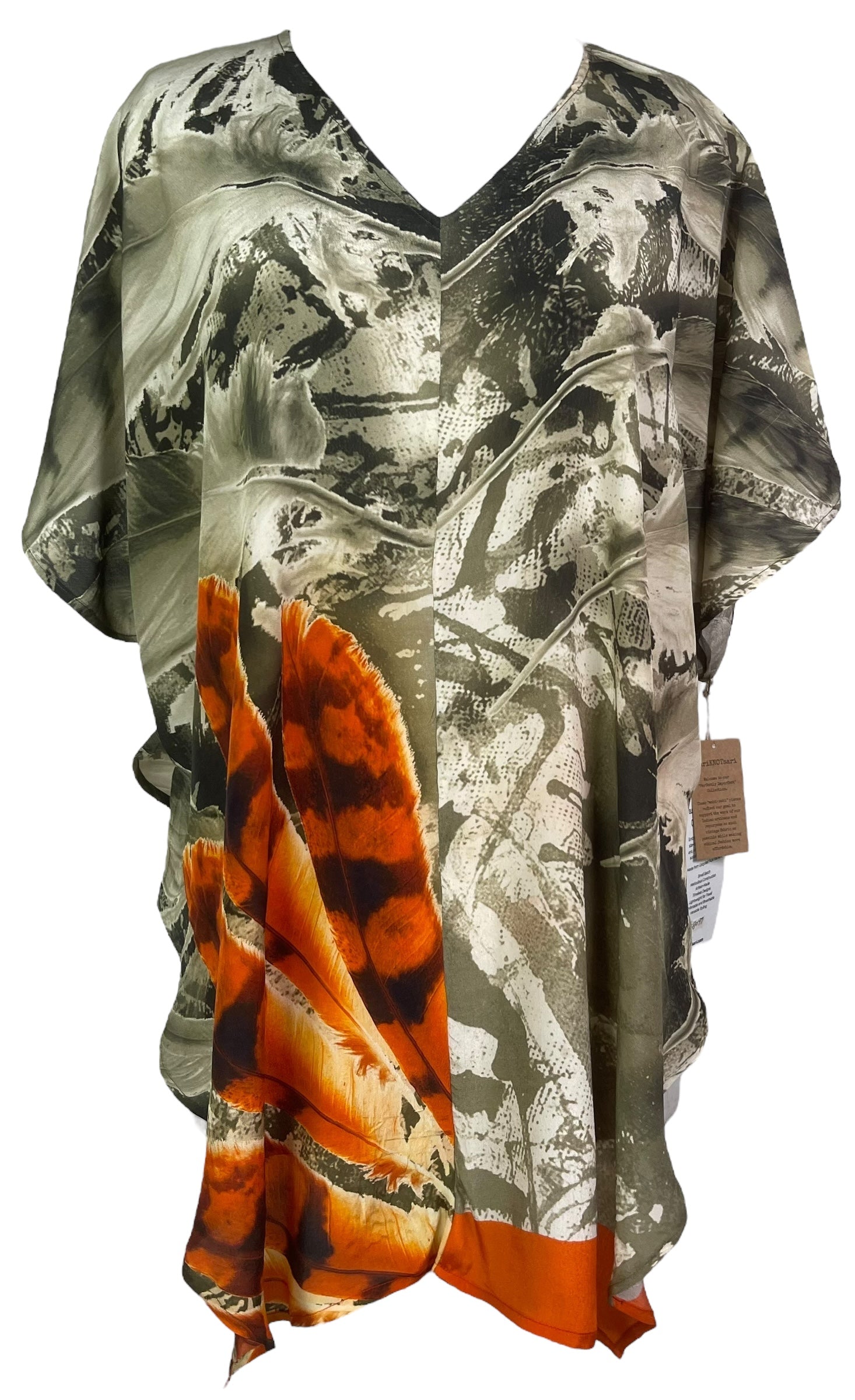 PRC8097 Wabi Sabi Pure Silk Waterfall Top