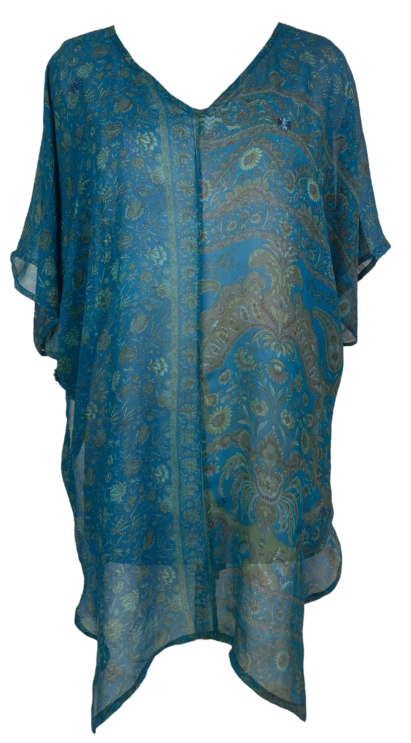 PREVIEW PRG8102 Sheer Wabi Sabi Pure Silk Waterfall Top