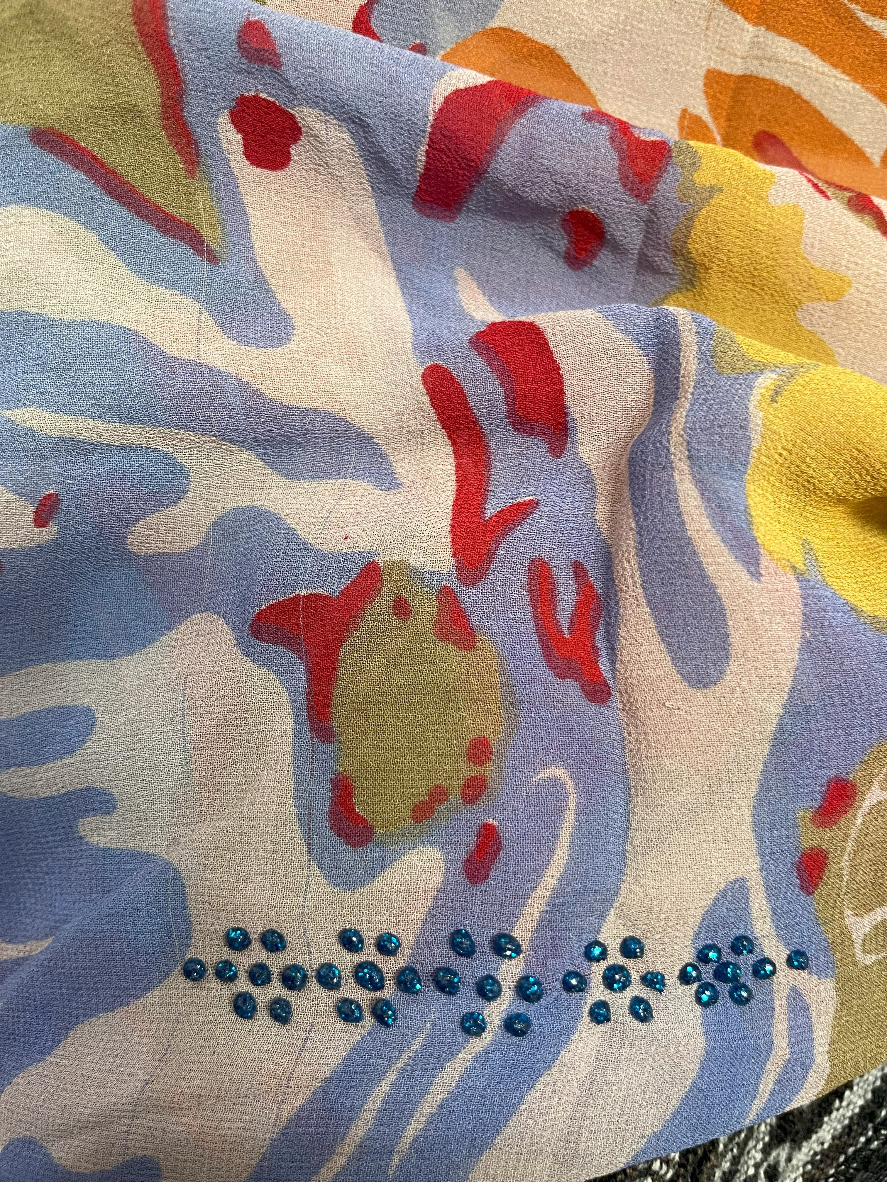 PRG7529C Sheer Wabi Sabi Pure Silk Shrug