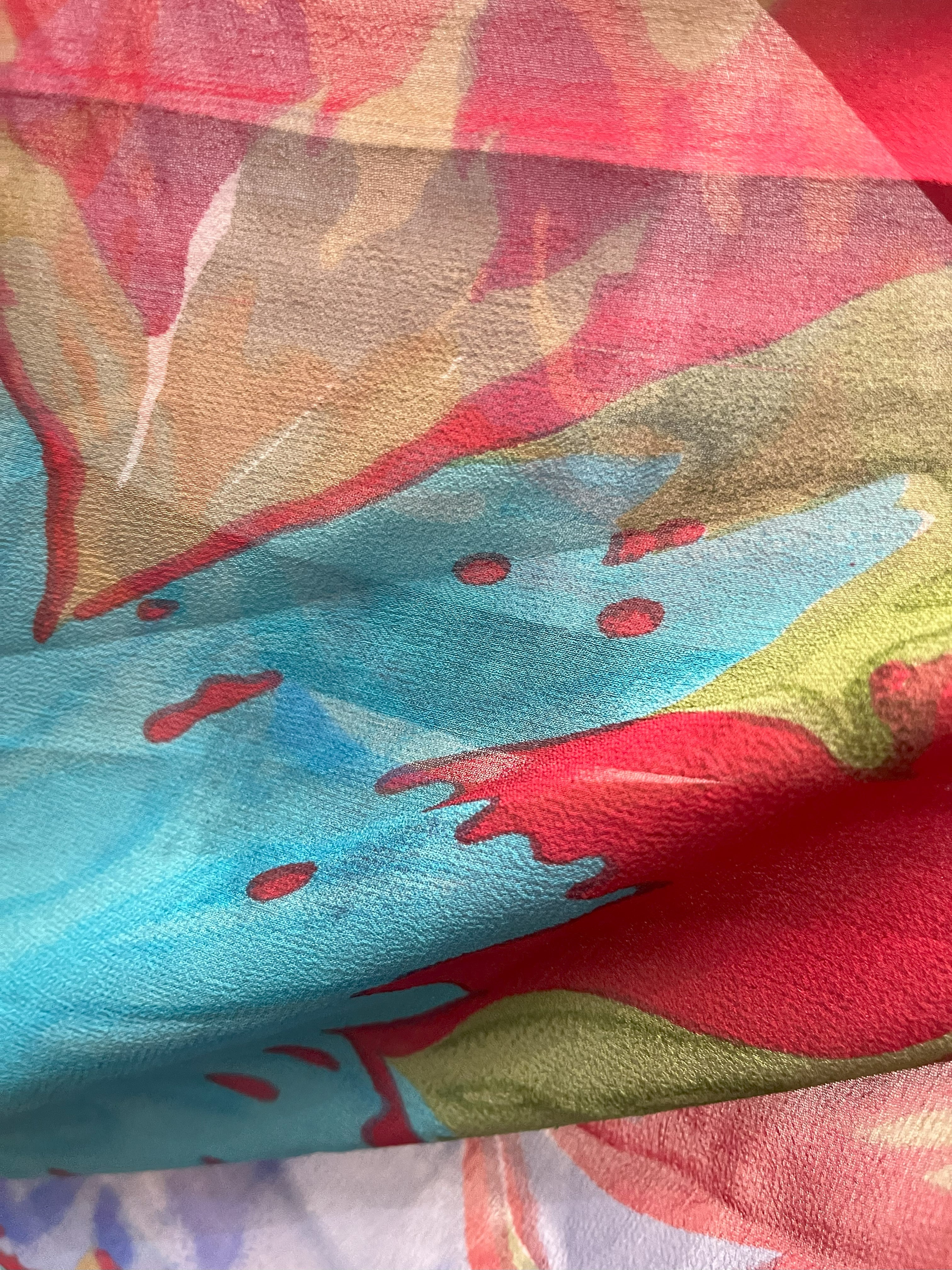 PRG7529B Sheer Wabi Sabi Pure Silk Shrug