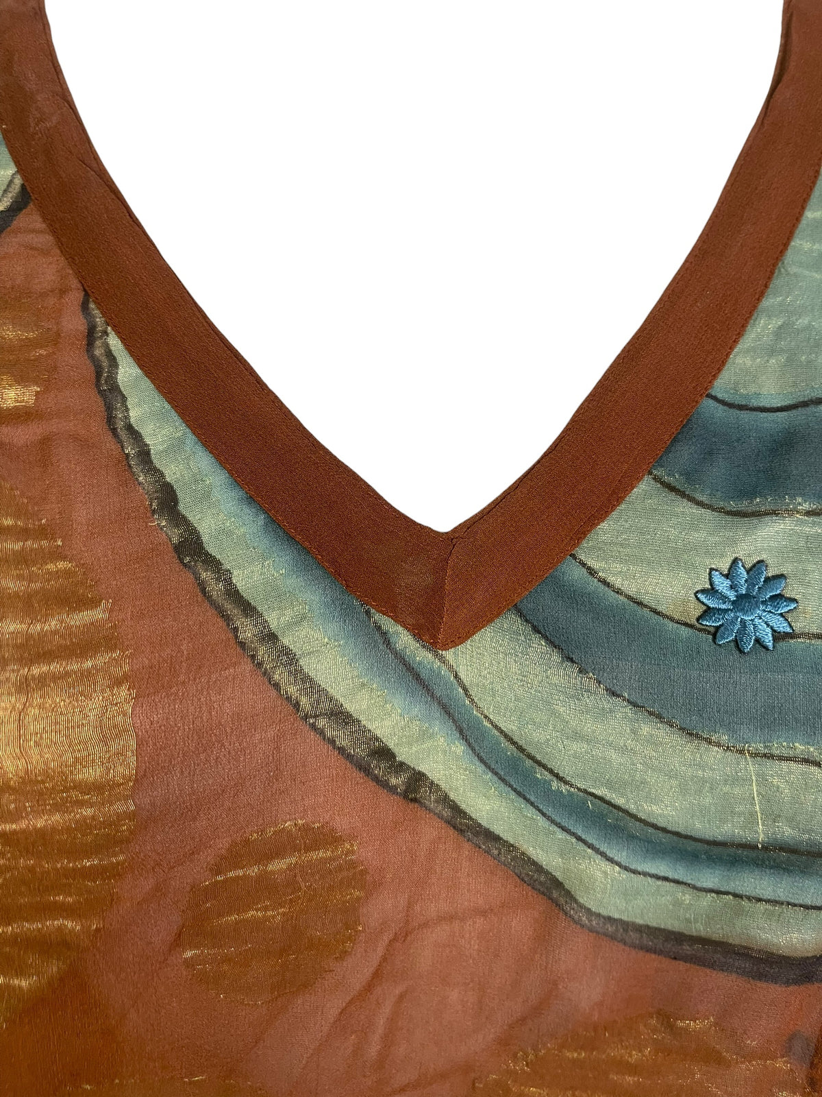 Releases Sunday at 8pm EST PRG8871 Sheer Wabi Sabi Pure Silk Short Kaftan Tunic With Slits