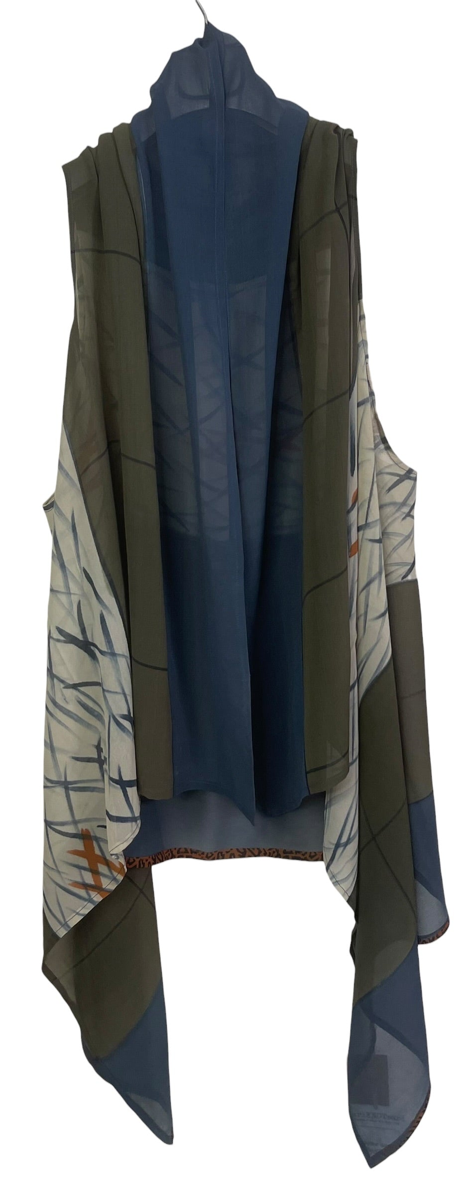 PRG8933 Sheer Wabi Sabi Pure Silk Versatile Vest