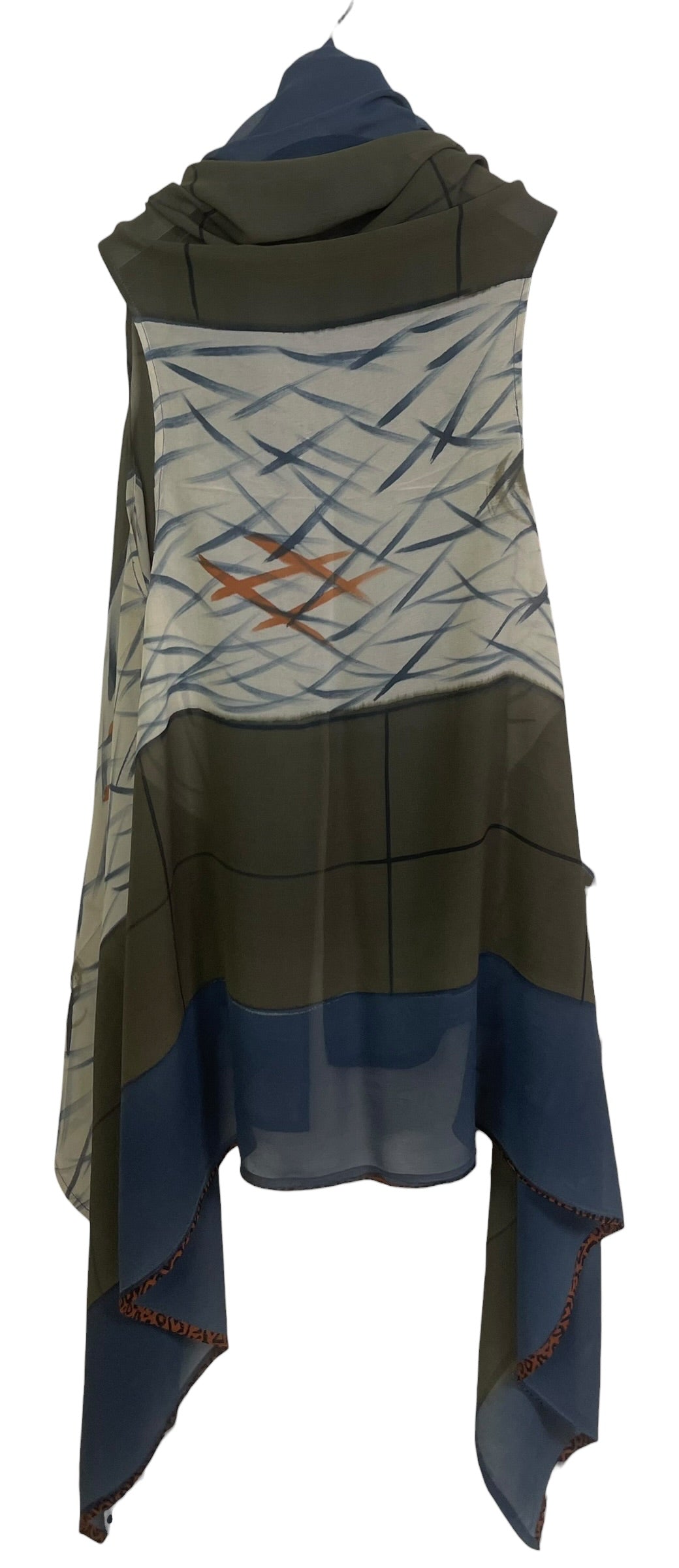PRG8933 Sheer Wabi Sabi Pure Silk Versatile Vest