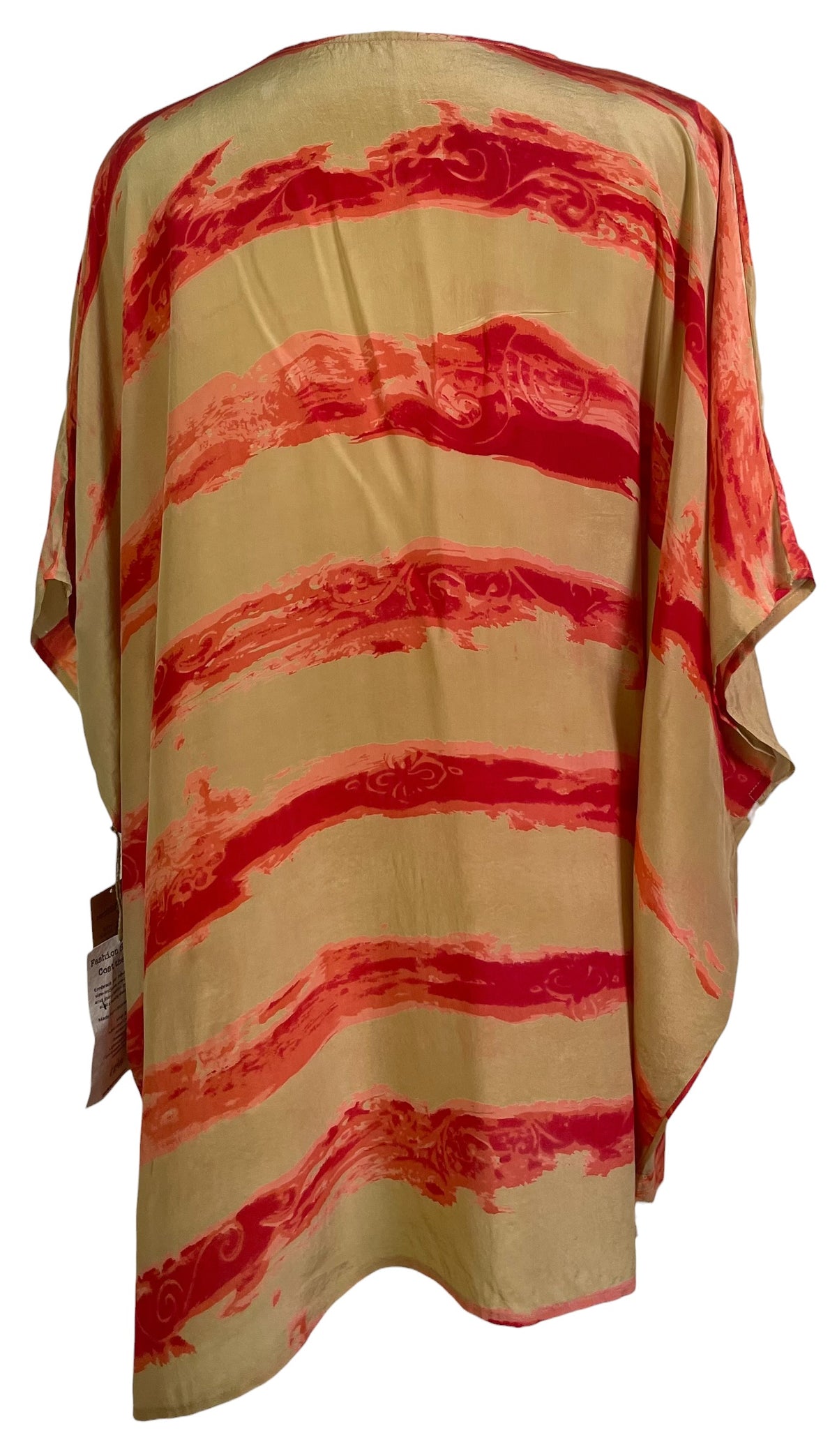 Releases Sunday at 8pm EST PRC8907 Wabi Sabi Pure Silk Short Kaftan Tunic With Slits
