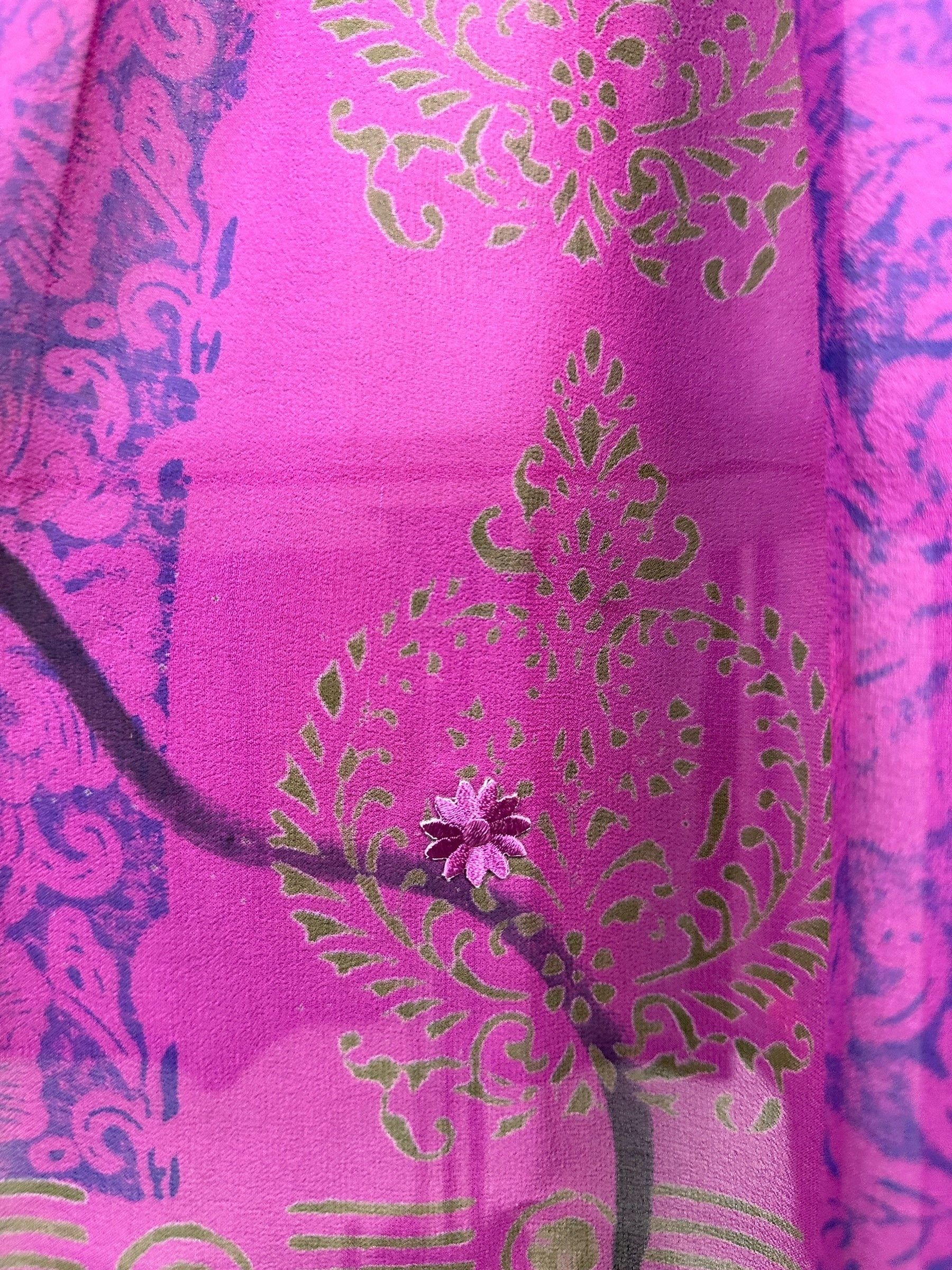 PRG8428 Sheer Wabi Sabi Pure Silk Boxy Babydoll Dress