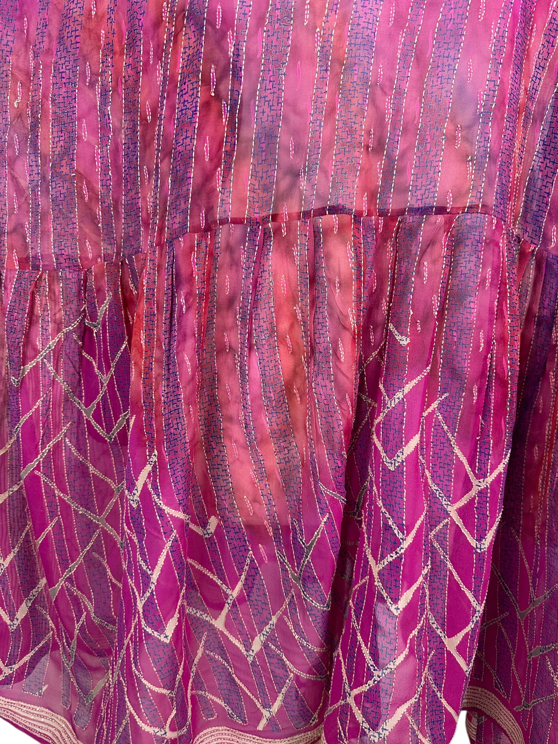 PRG8414 Sheer Wabi Sabi Pure Silk Boxy Babydoll Dress