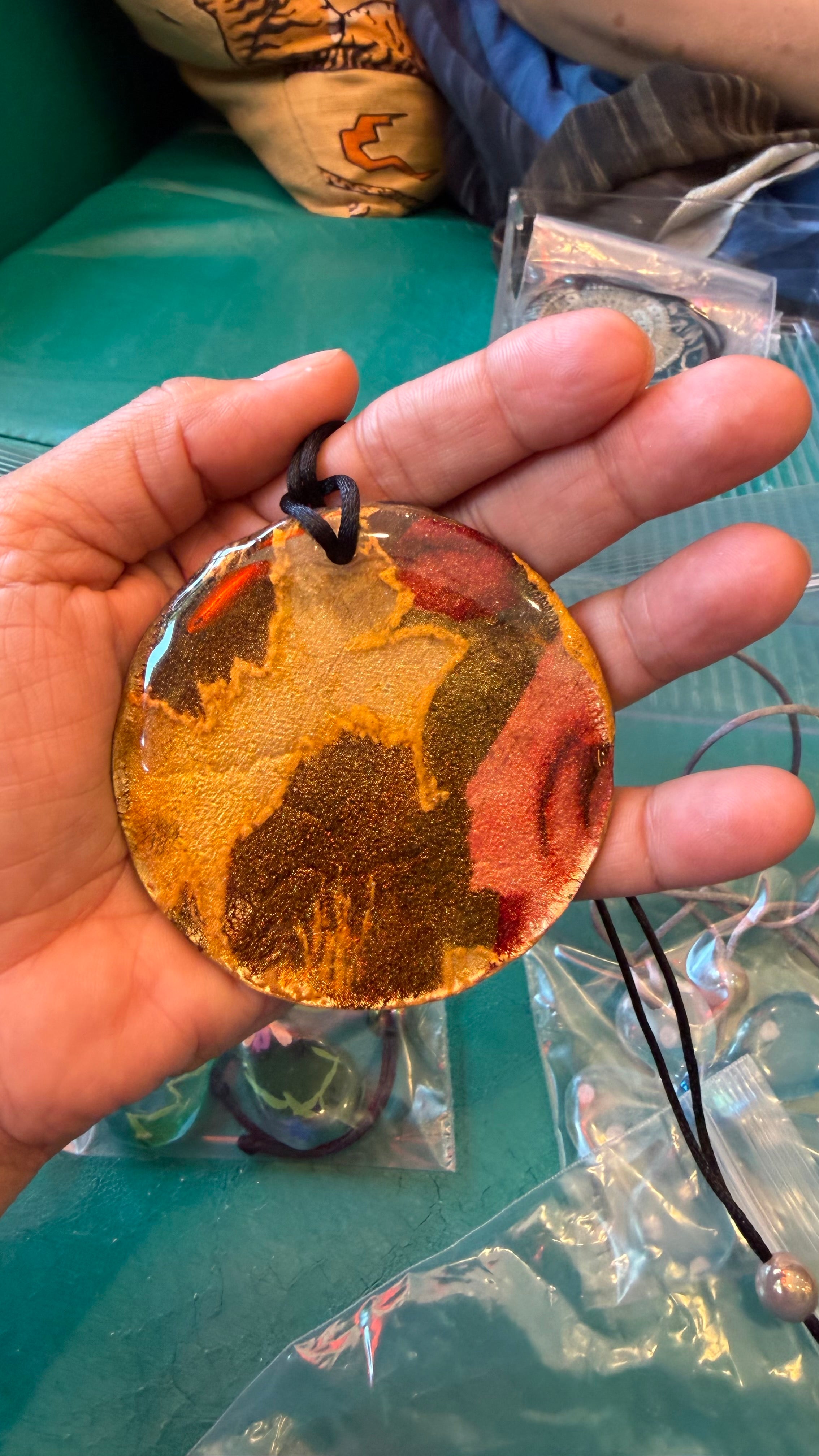 Autumn Leaves in the Sun Pendant