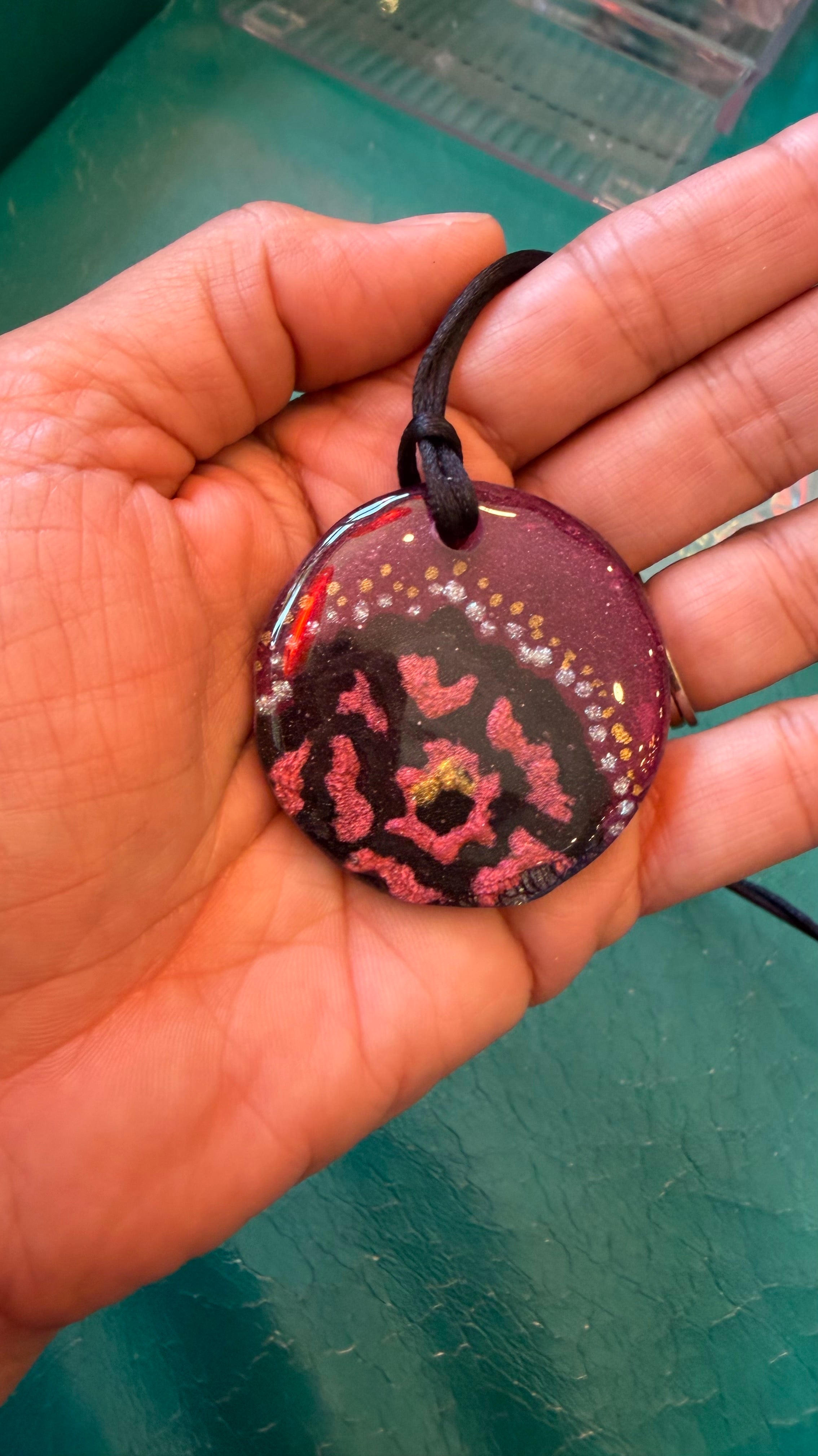 Pink Flower Power Pendant