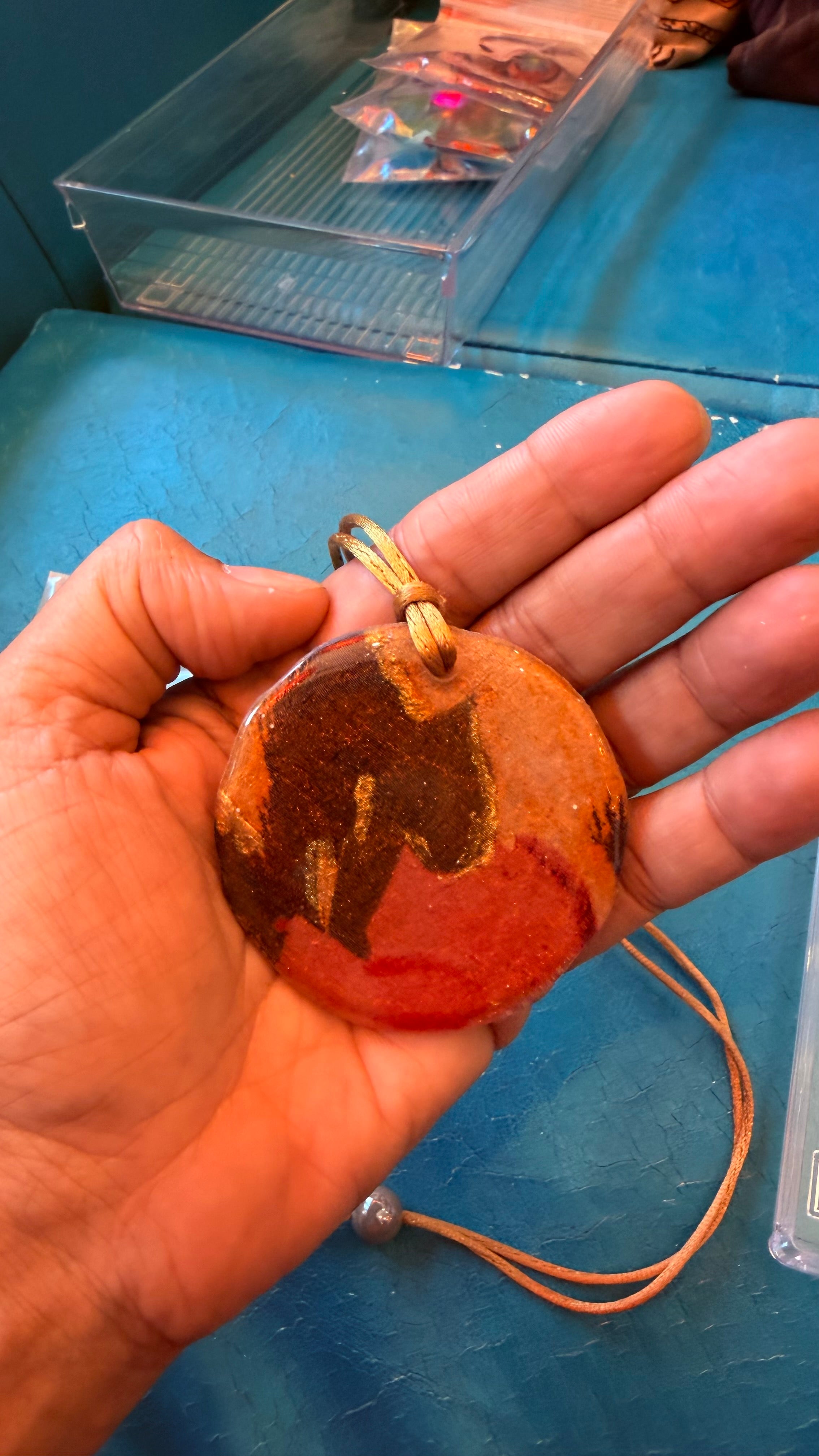 "Roses in Gold" Pendant