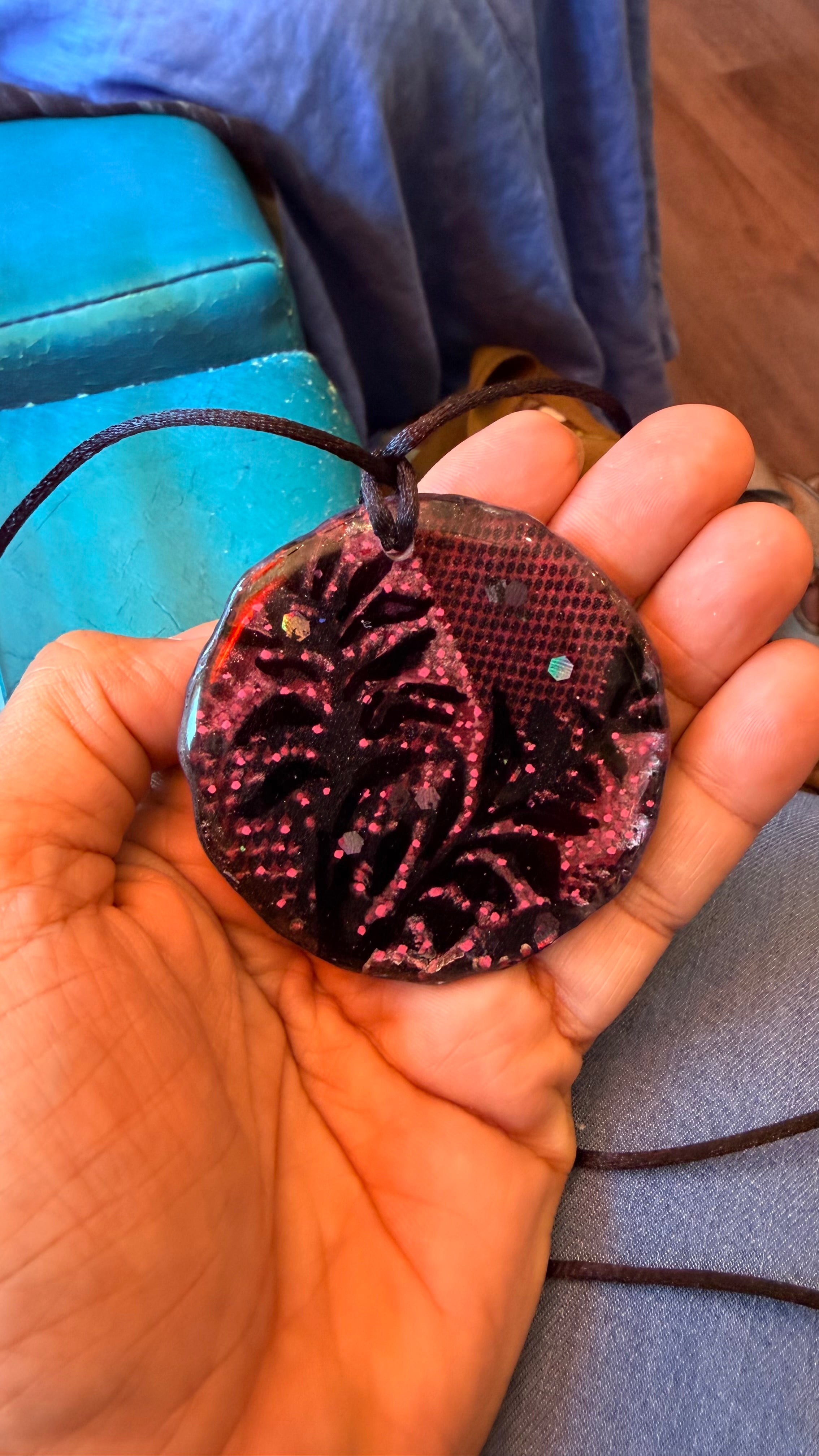 Dark Magic Flower Pendant
