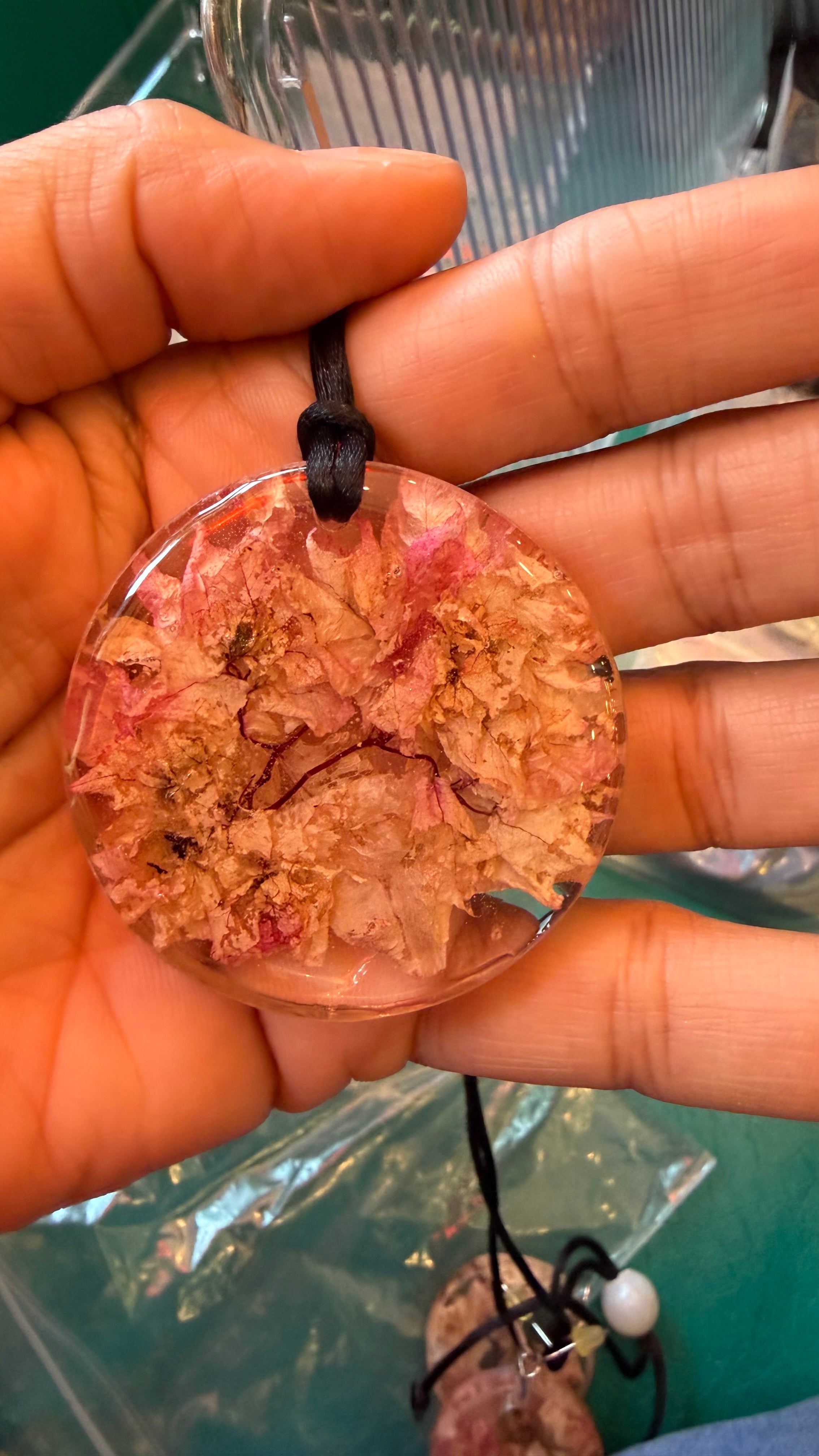 Pink Bougainvillea Pendant
